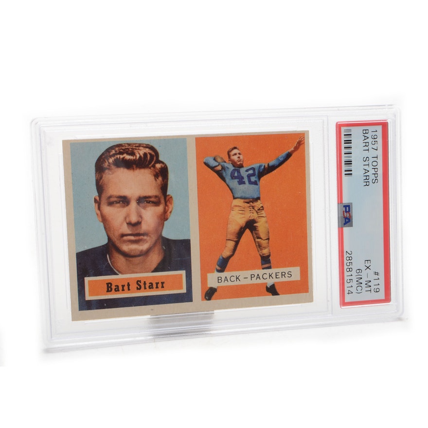 1957 Bart Starr "Rookie"  Green Bay Packers Topps PSA Graded Card