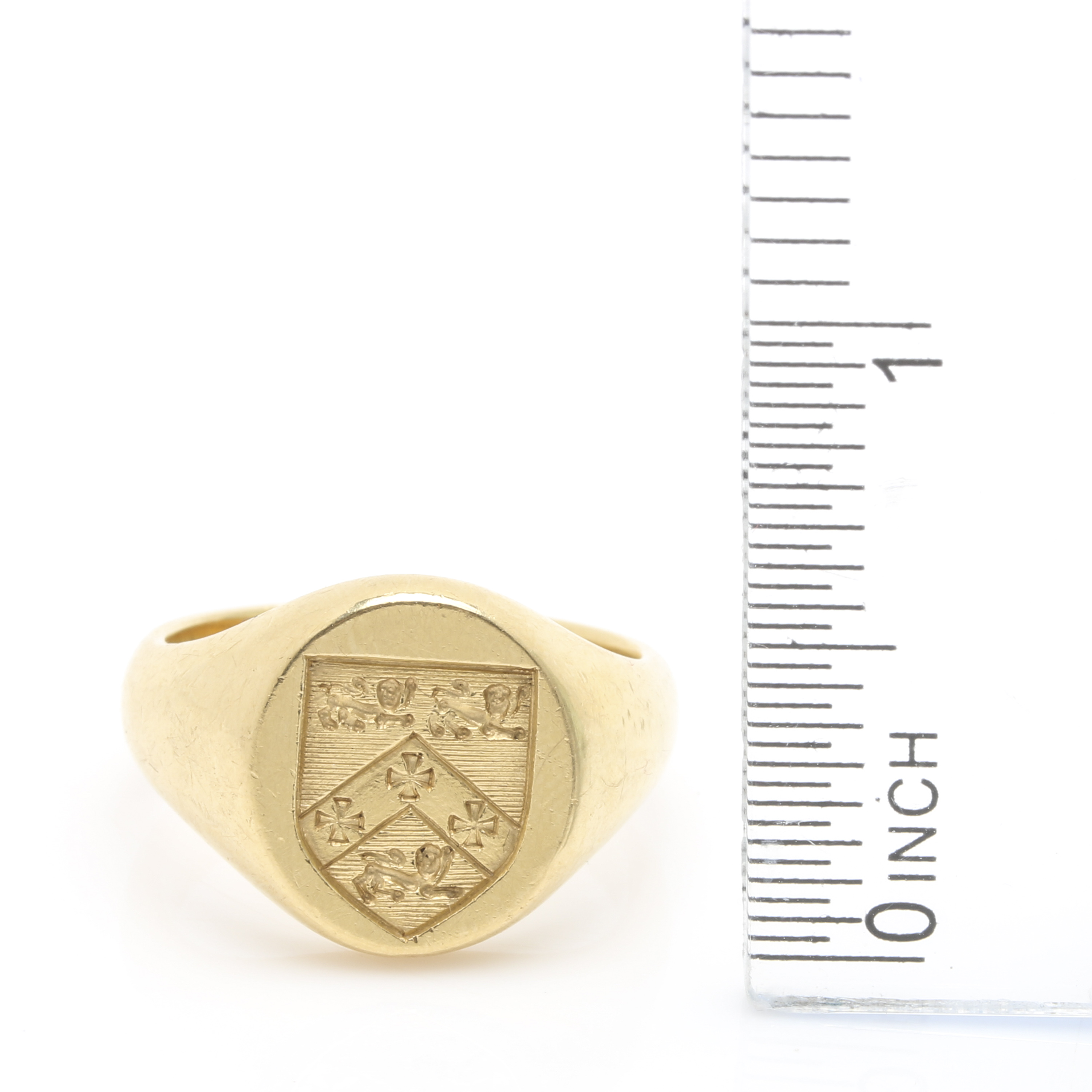 Tiffany & Co. 18K Yellow Gold Customized Signet Ring