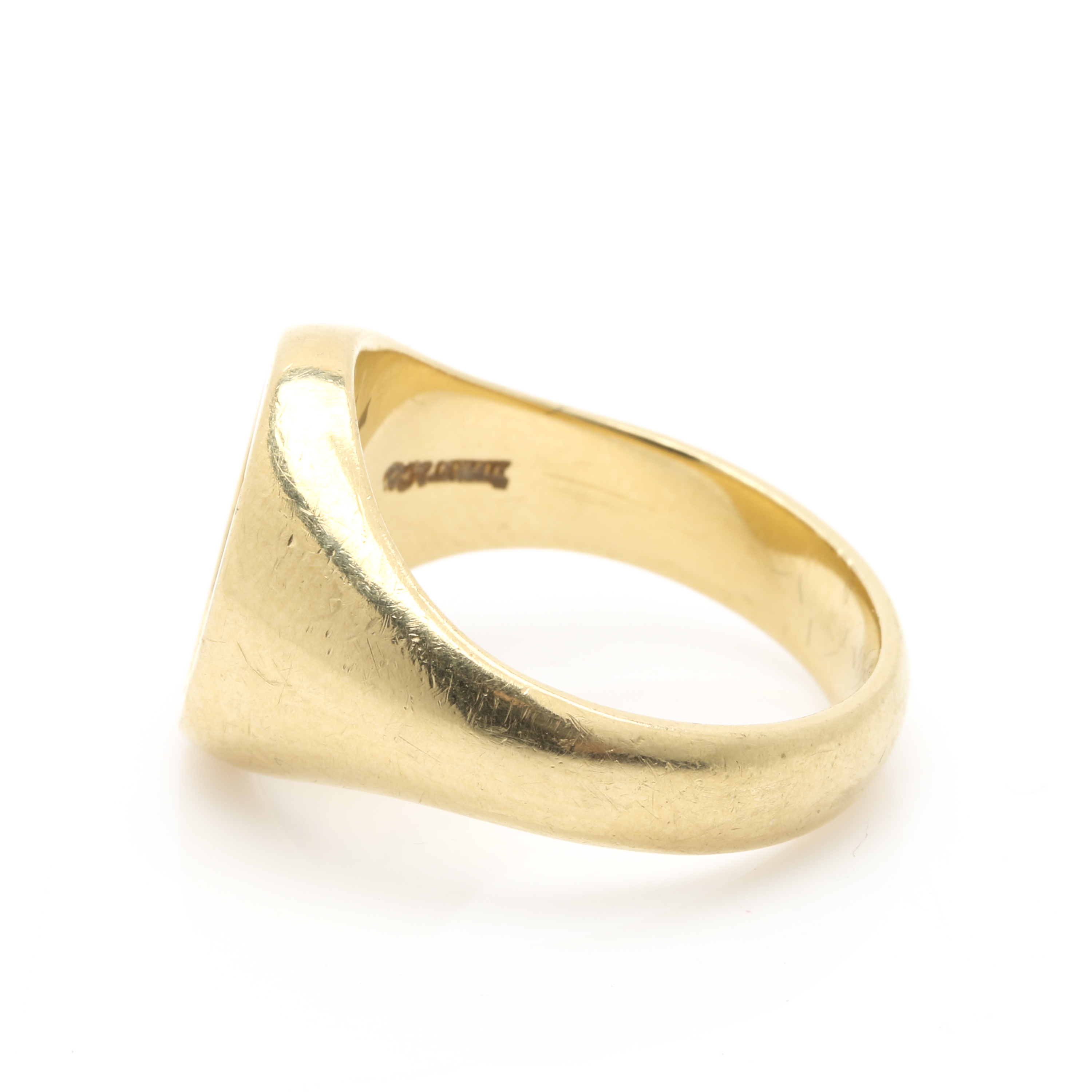 Tiffany & Co. 18K Yellow Gold Customized Signet Ring