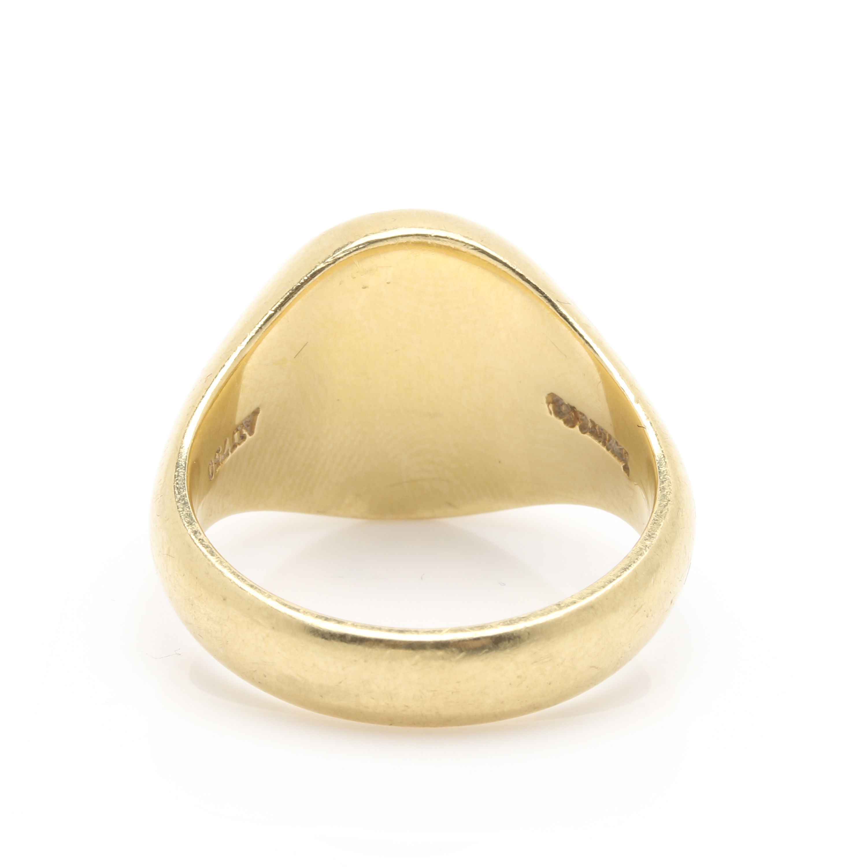 Tiffany & Co. 18K Yellow Gold Customized Signet Ring