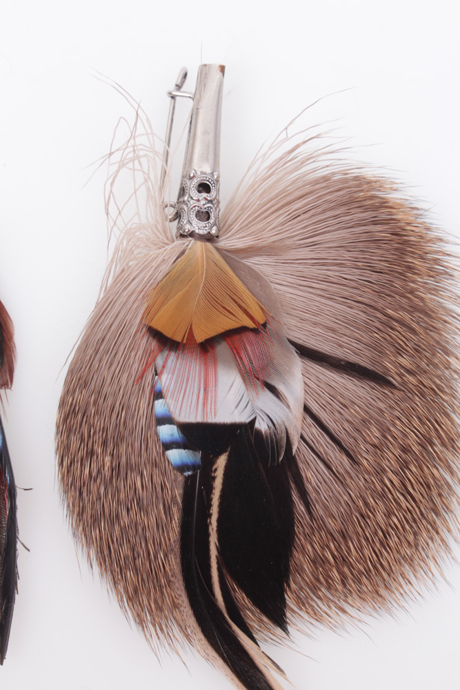 Vintage European Feather Pins