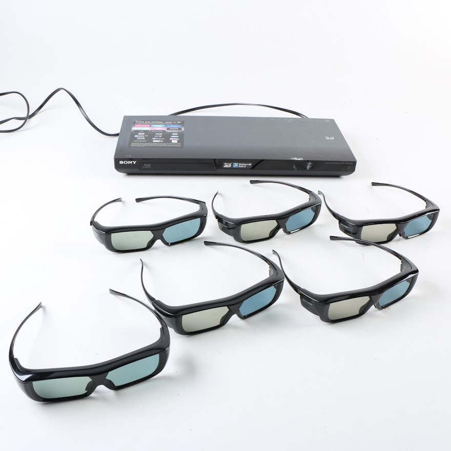 Sony Blu-Ray 3-D System with 3-D Glasses