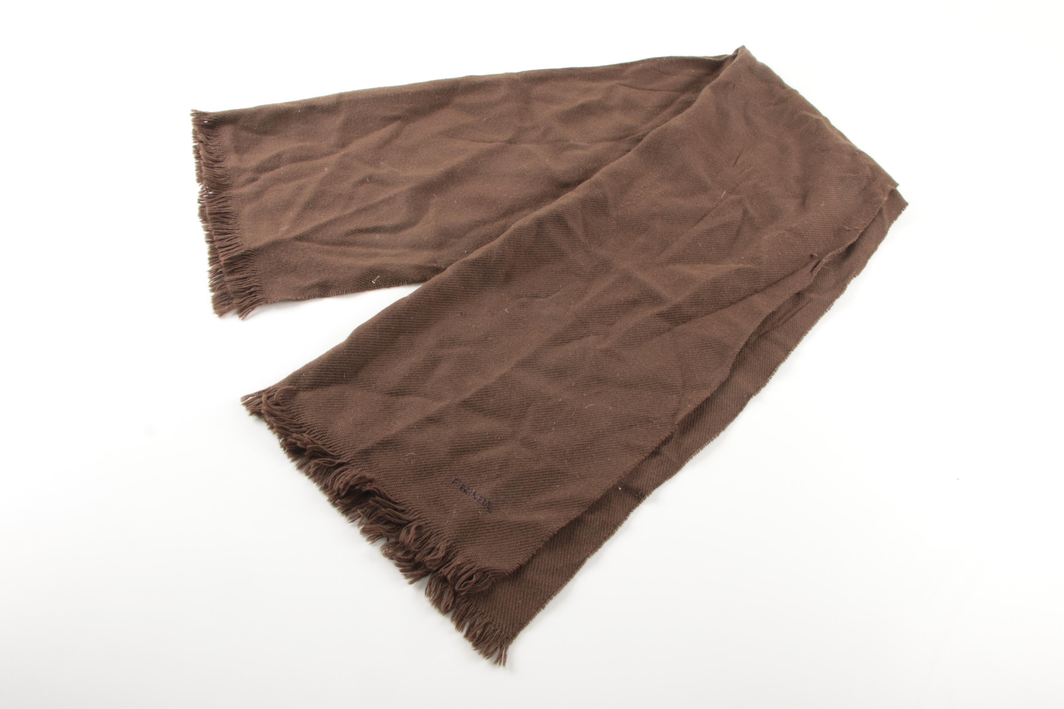 Women's Designer Fashion Scarves Including Prada and Salvatore Ferragamo