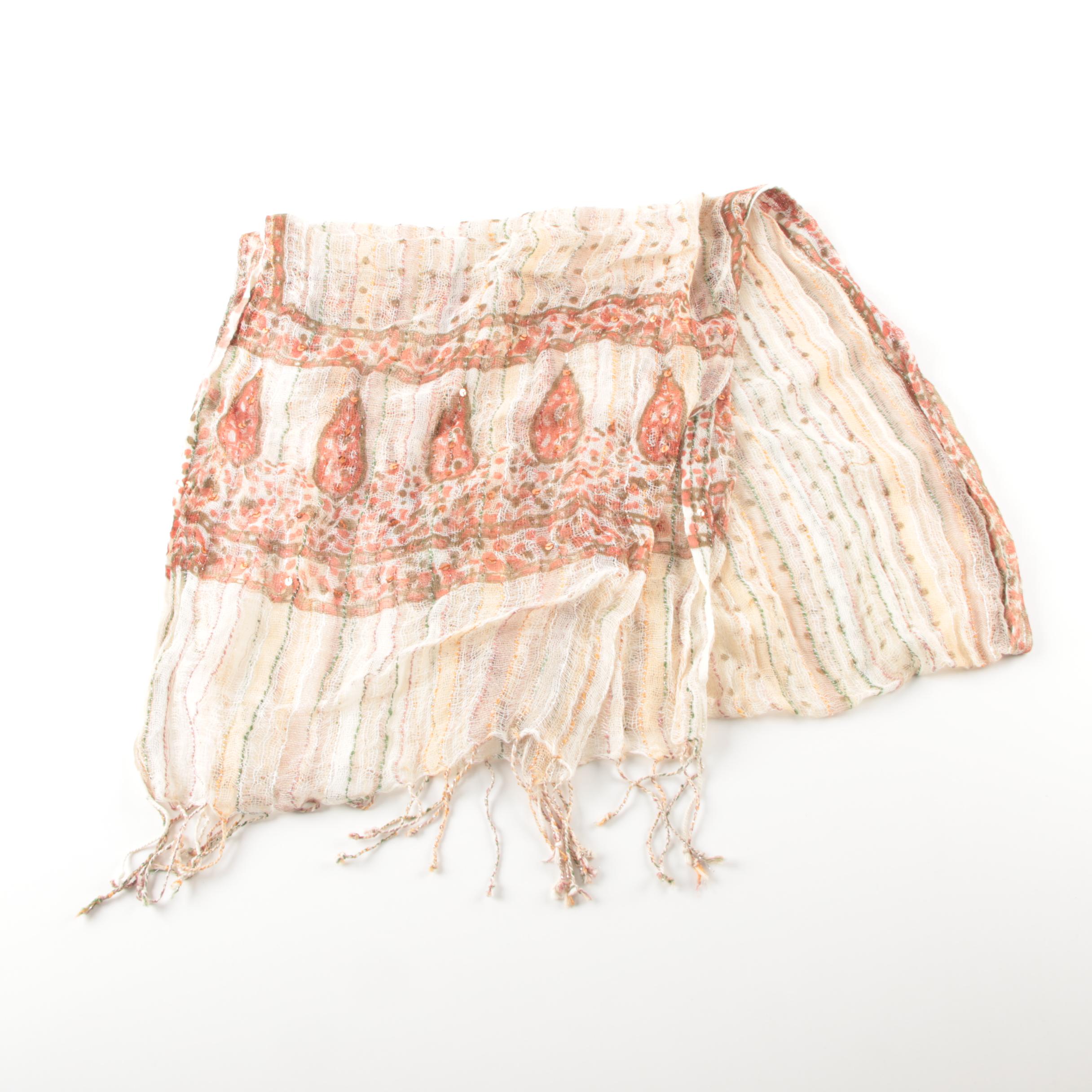 Women's Designer Fashion Scarves Including Prada and Salvatore Ferragamo