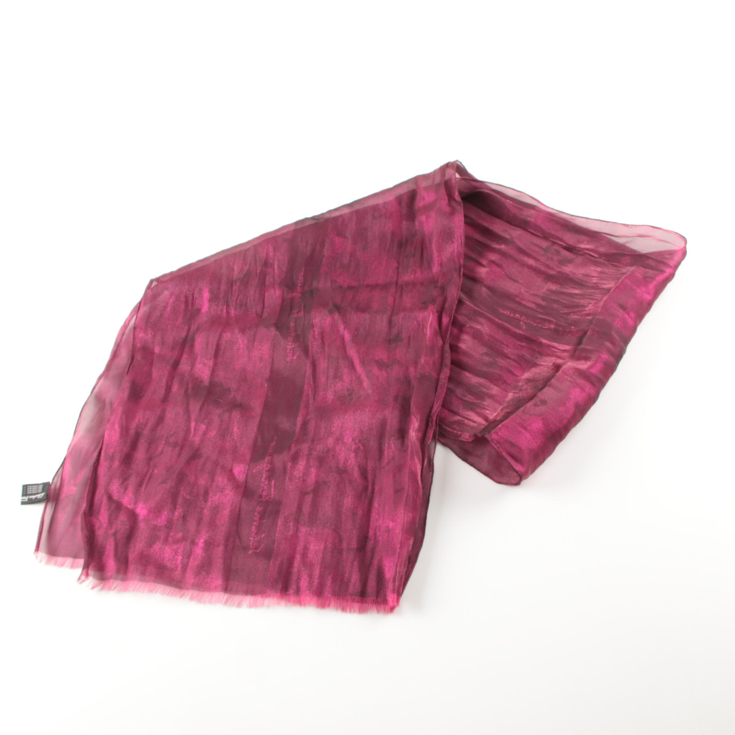 Women's Designer Fashion Scarves Including Prada and Salvatore Ferragamo