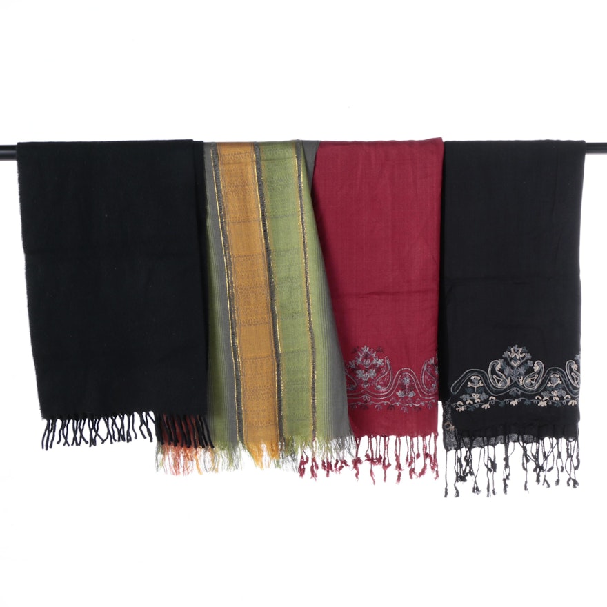 Women's Shawls Including Lambswool and Pashmina Style