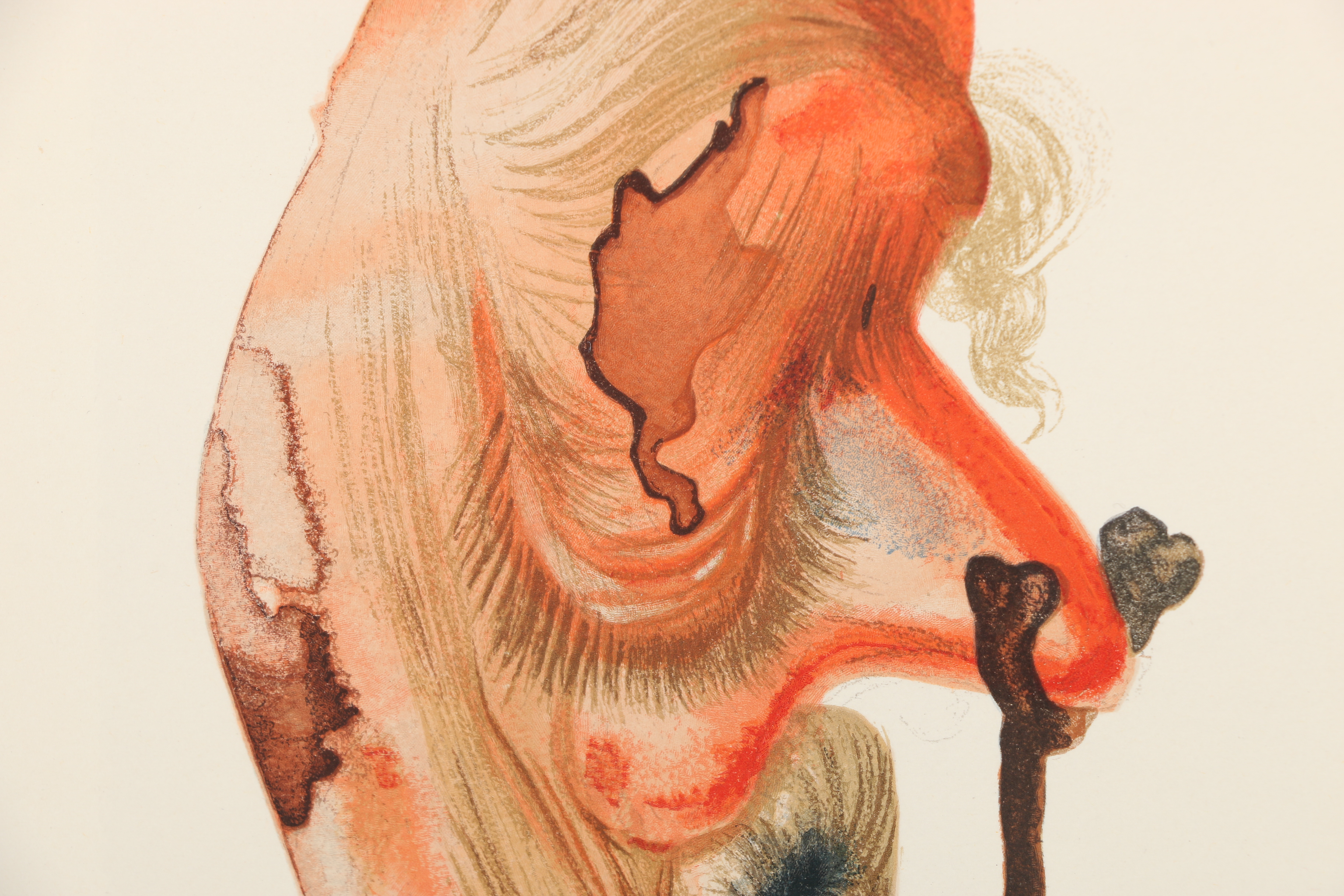 Salvador Dalí Wood Engraving "Hell Canto 18 (The Divine Comedy)"