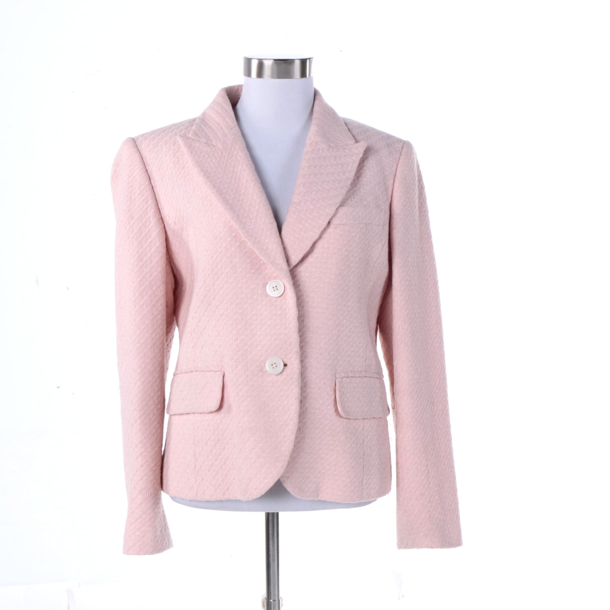 MICHAEL Michael Kors Pink Wool Blend Blazer