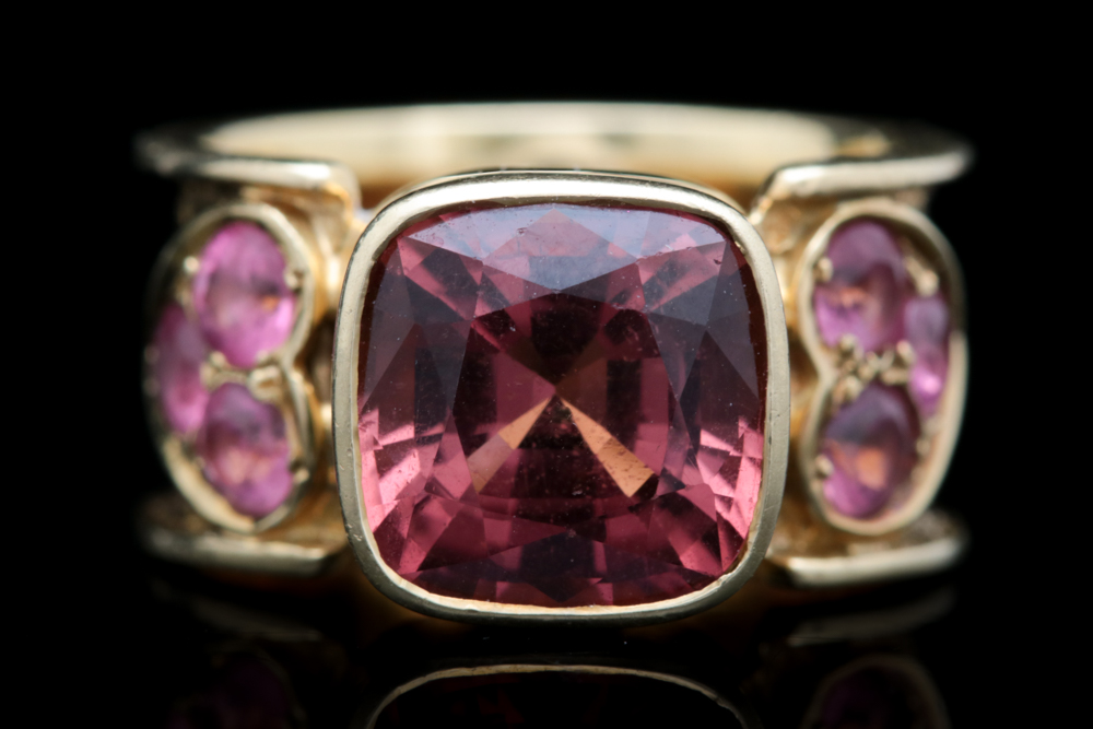 18K Yellow Gold and Tourmaline Ring