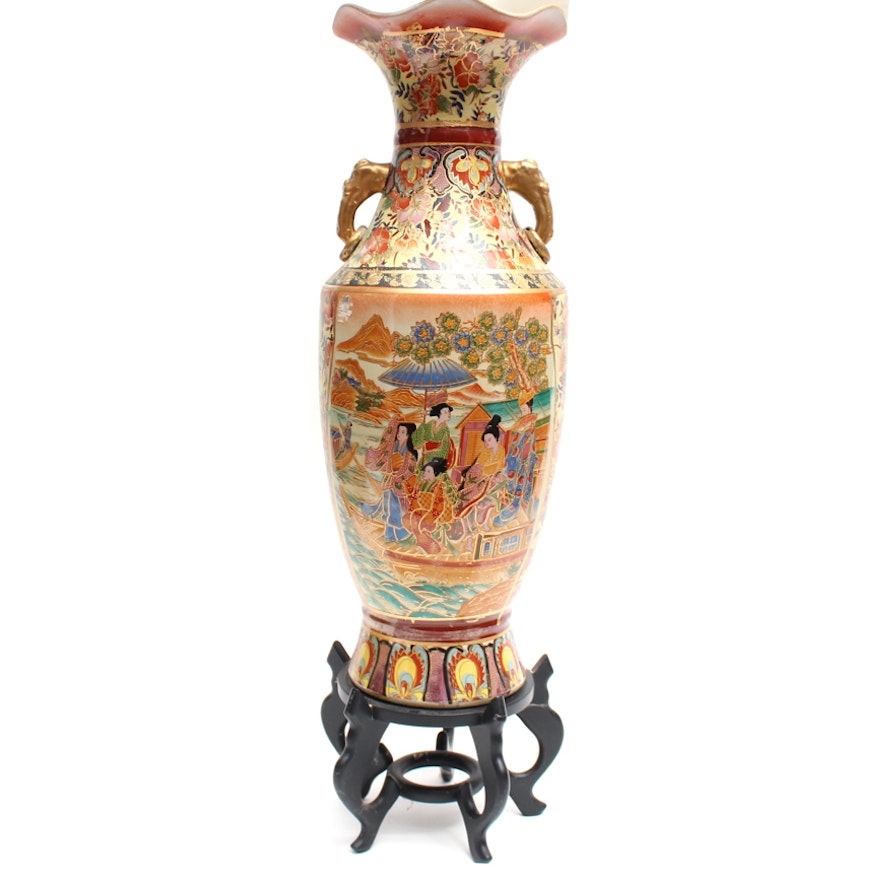 Chinese Satsuma Style Porcelain Vase