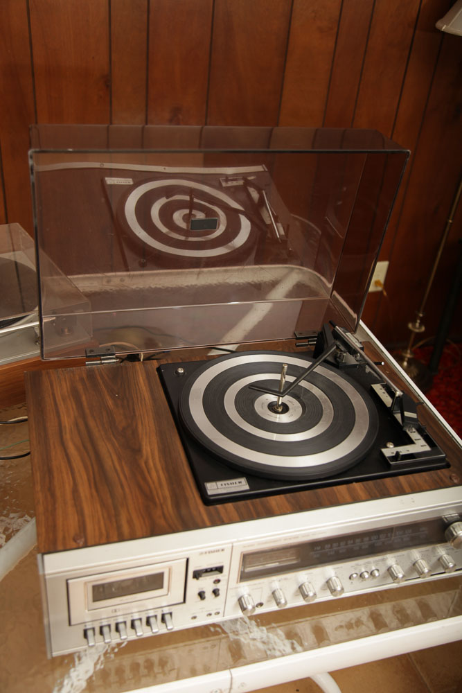 Vintage Fisher Audio System and Lenco L70 Turntable