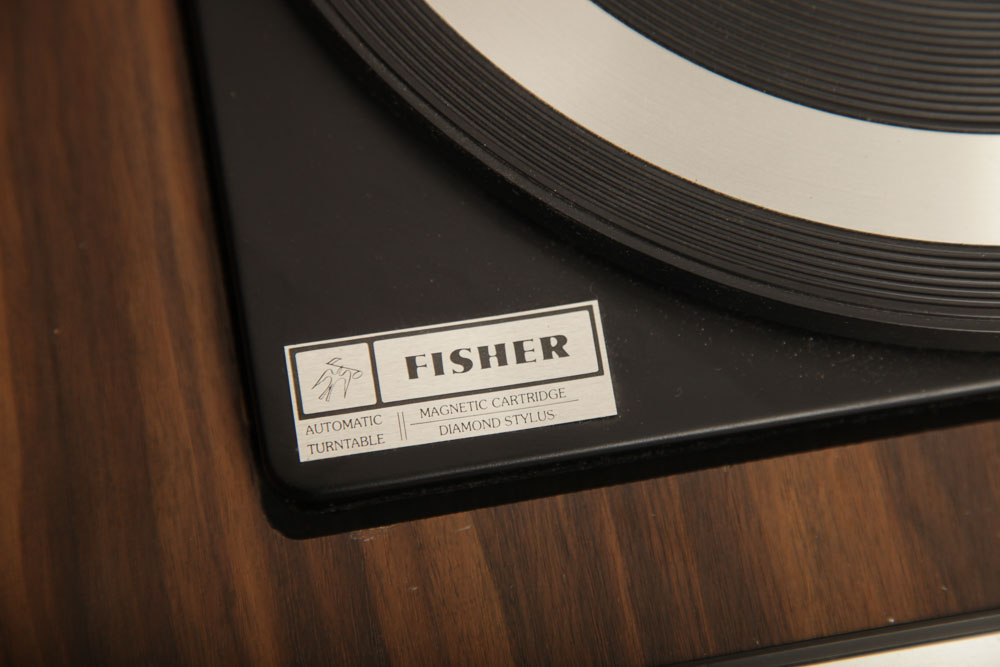 Vintage Fisher Audio System and Lenco L70 Turntable