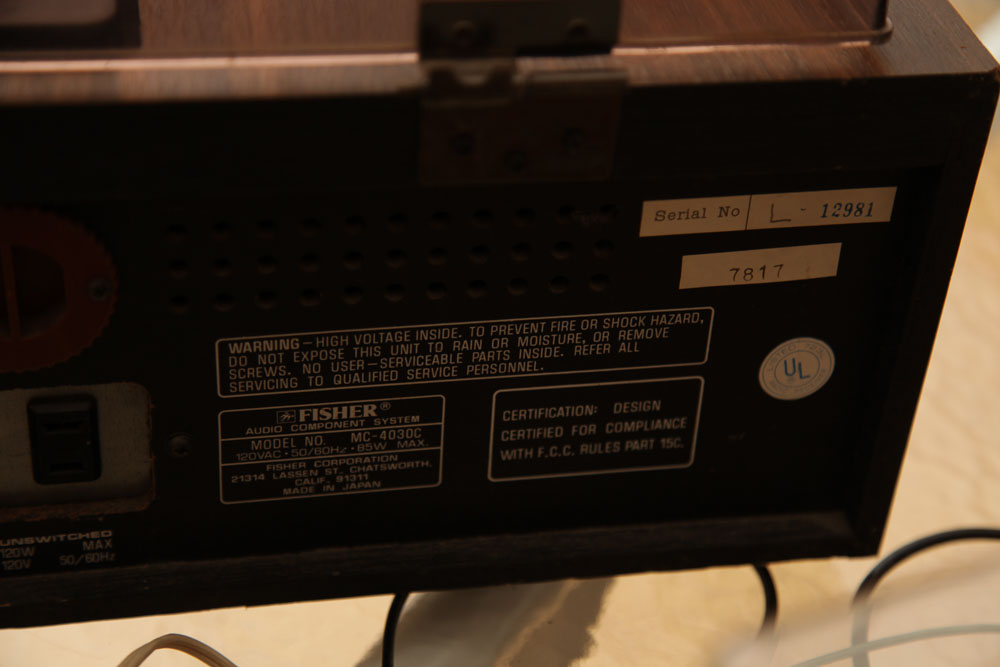 Vintage Fisher Audio System and Lenco L70 Turntable