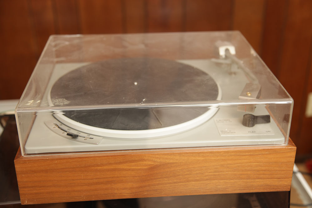 Vintage Fisher Audio System and Lenco L70 Turntable