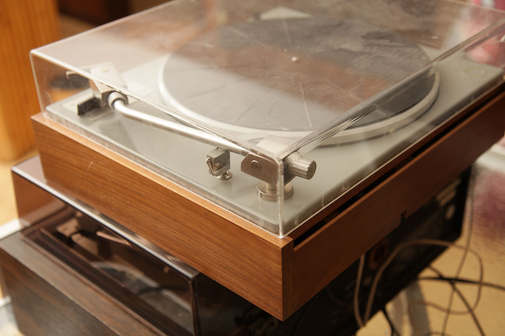 Vintage Fisher Audio System and Lenco L70 Turntable