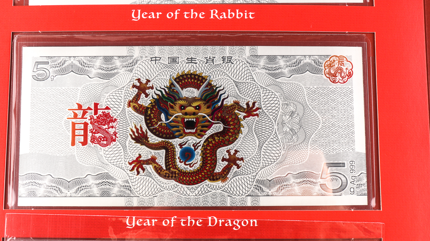 Twelve Lunar Silver Notes of Fortune