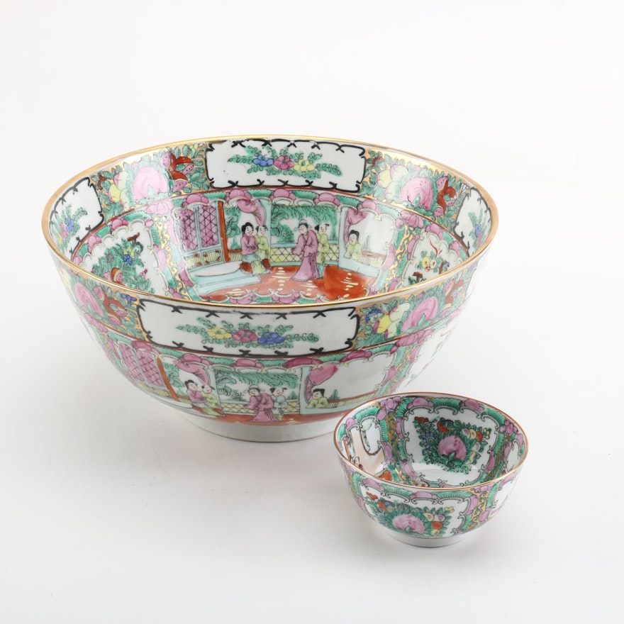 Chinese Rose Medallion Bowls