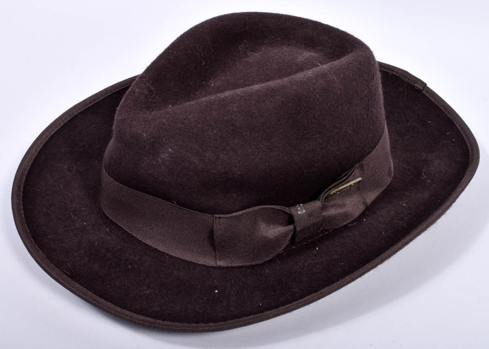 Indiana Jones Wool Hat and Leather Satchel