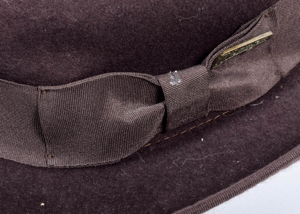 Indiana Jones Wool Hat and Leather Satchel