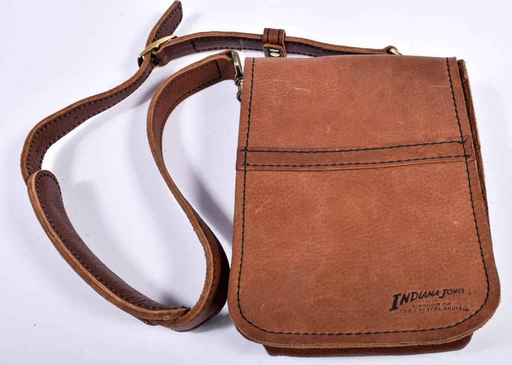 Indiana Jones Wool Hat and Leather Satchel