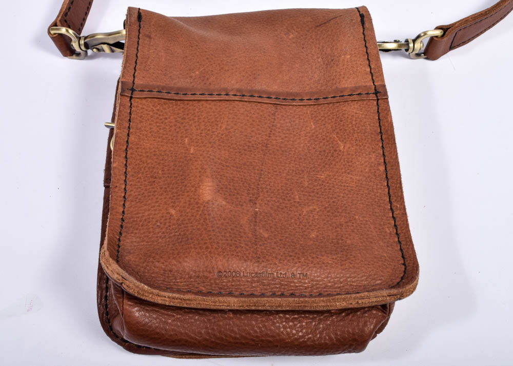 Indiana Jones Wool Hat and Leather Satchel