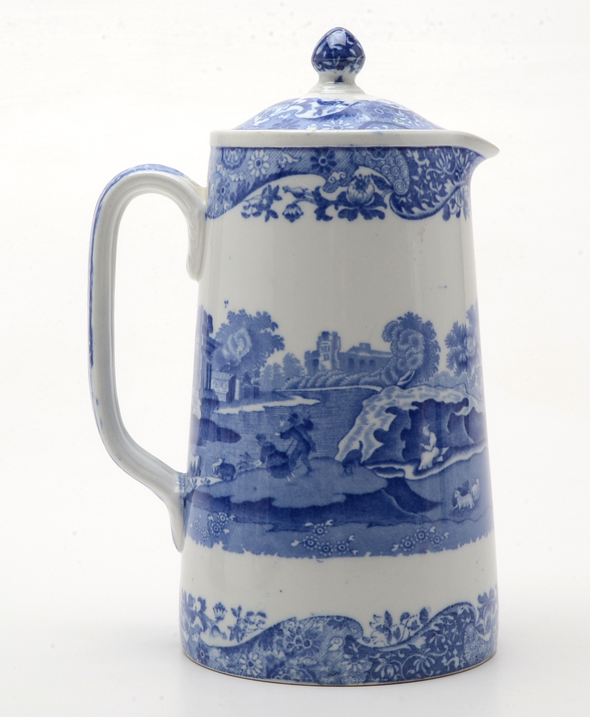 Antique Copeland Spode Coffee Pot and Blue