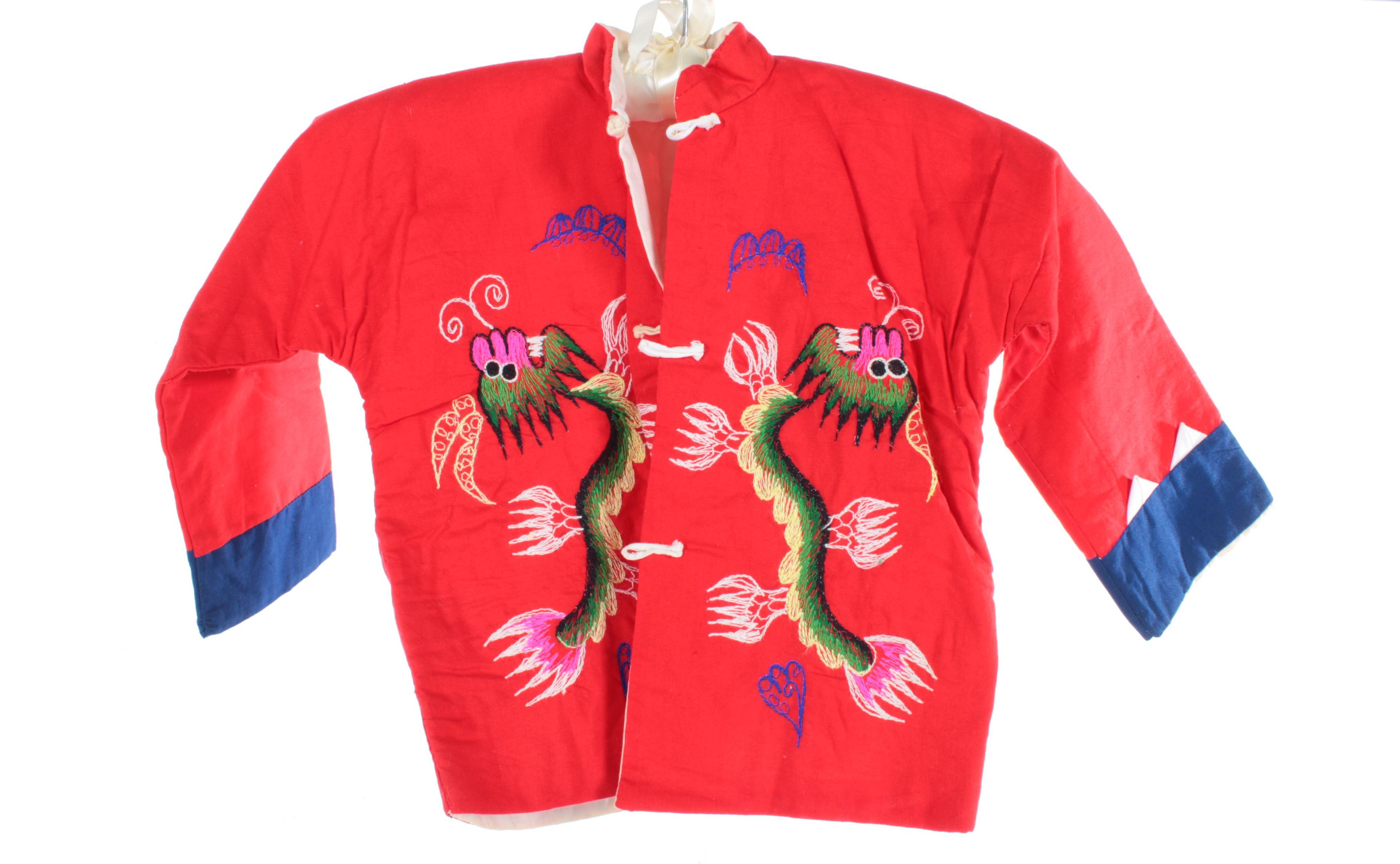 Children's Vintage Chinese Overalls and Jacket