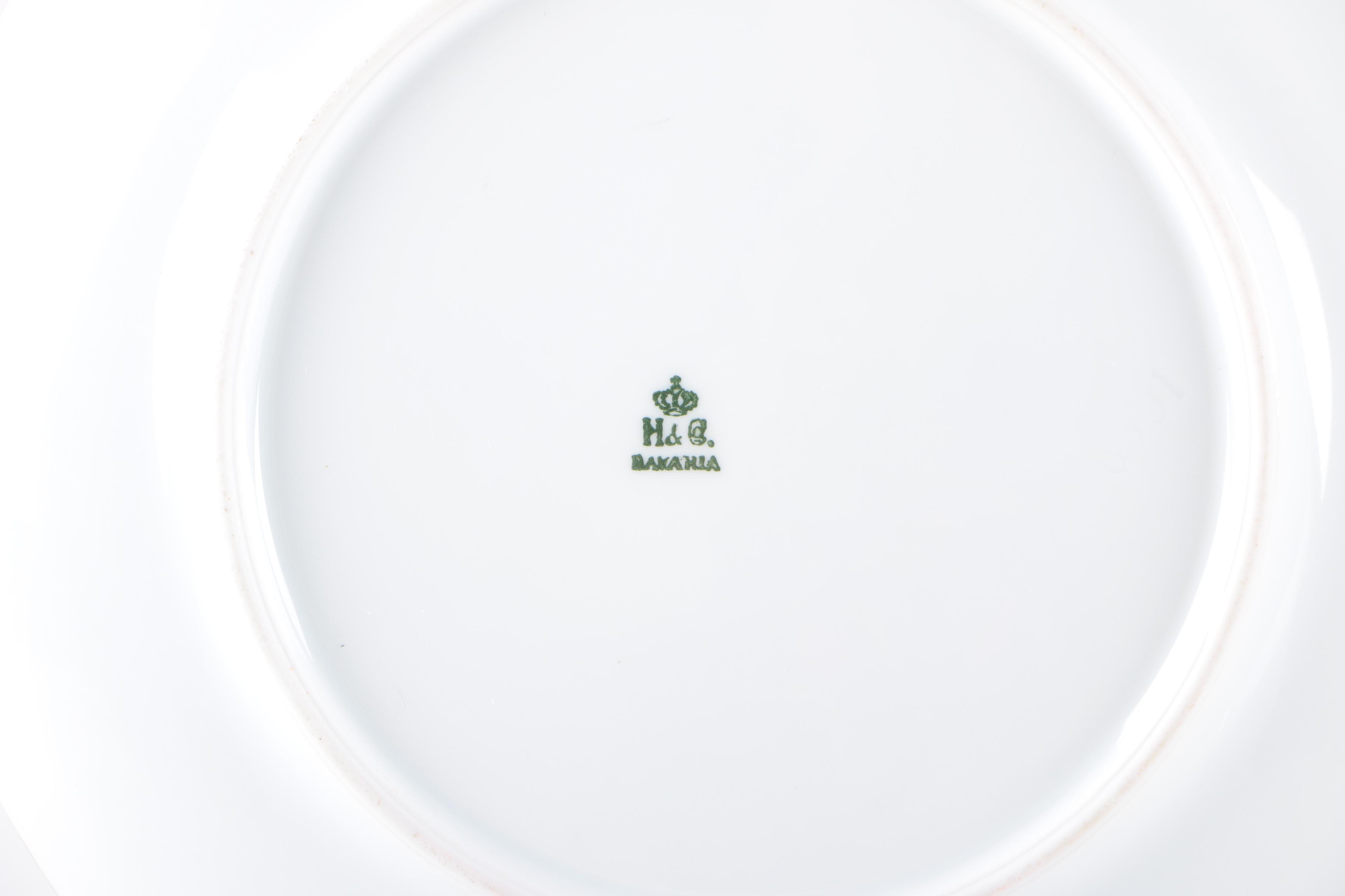 Vintage Hand-Painted Haviland and Noritake Porcelain Plates