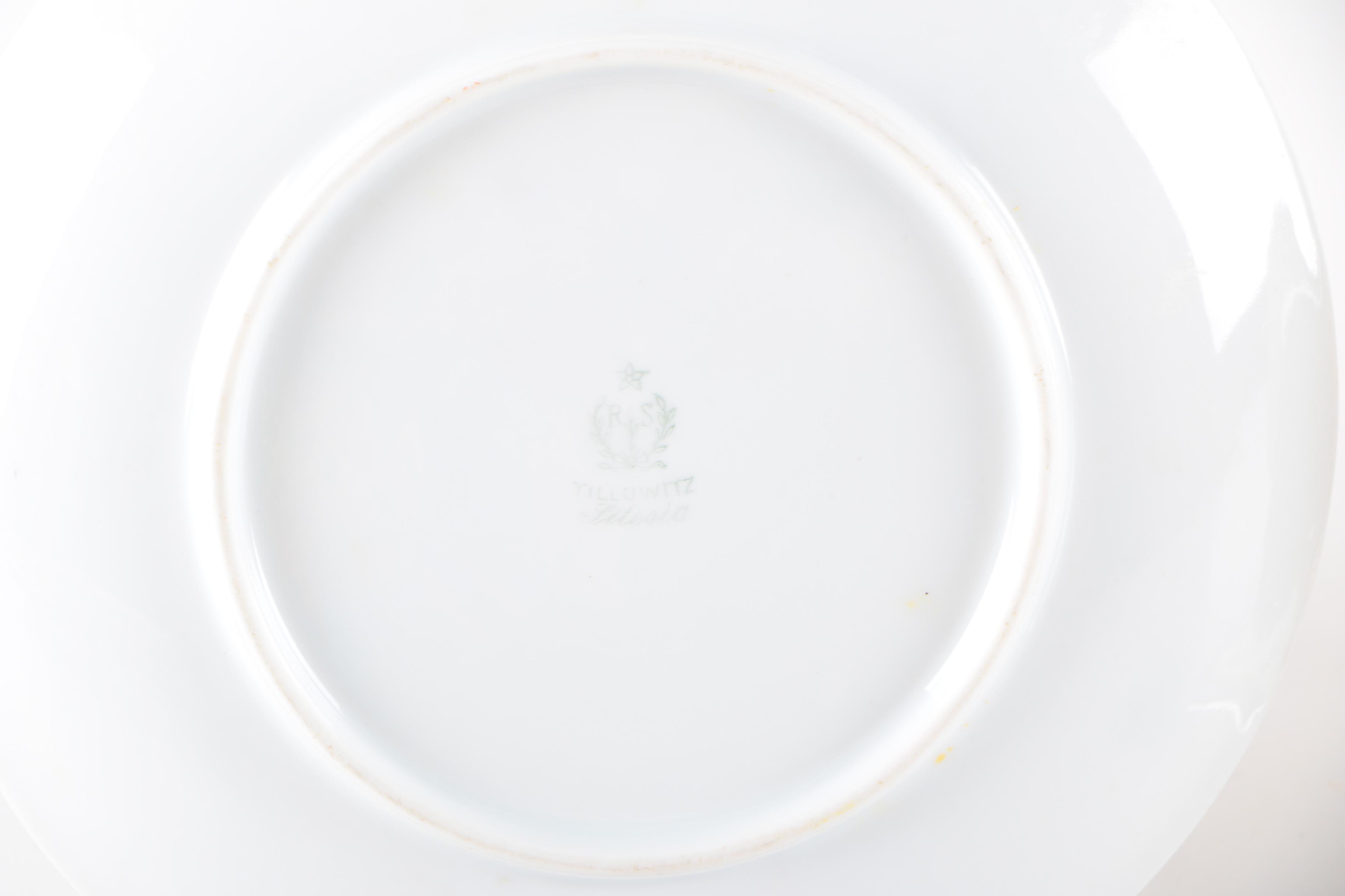 Vintage Hand-Painted Haviland and Noritake Porcelain Plates