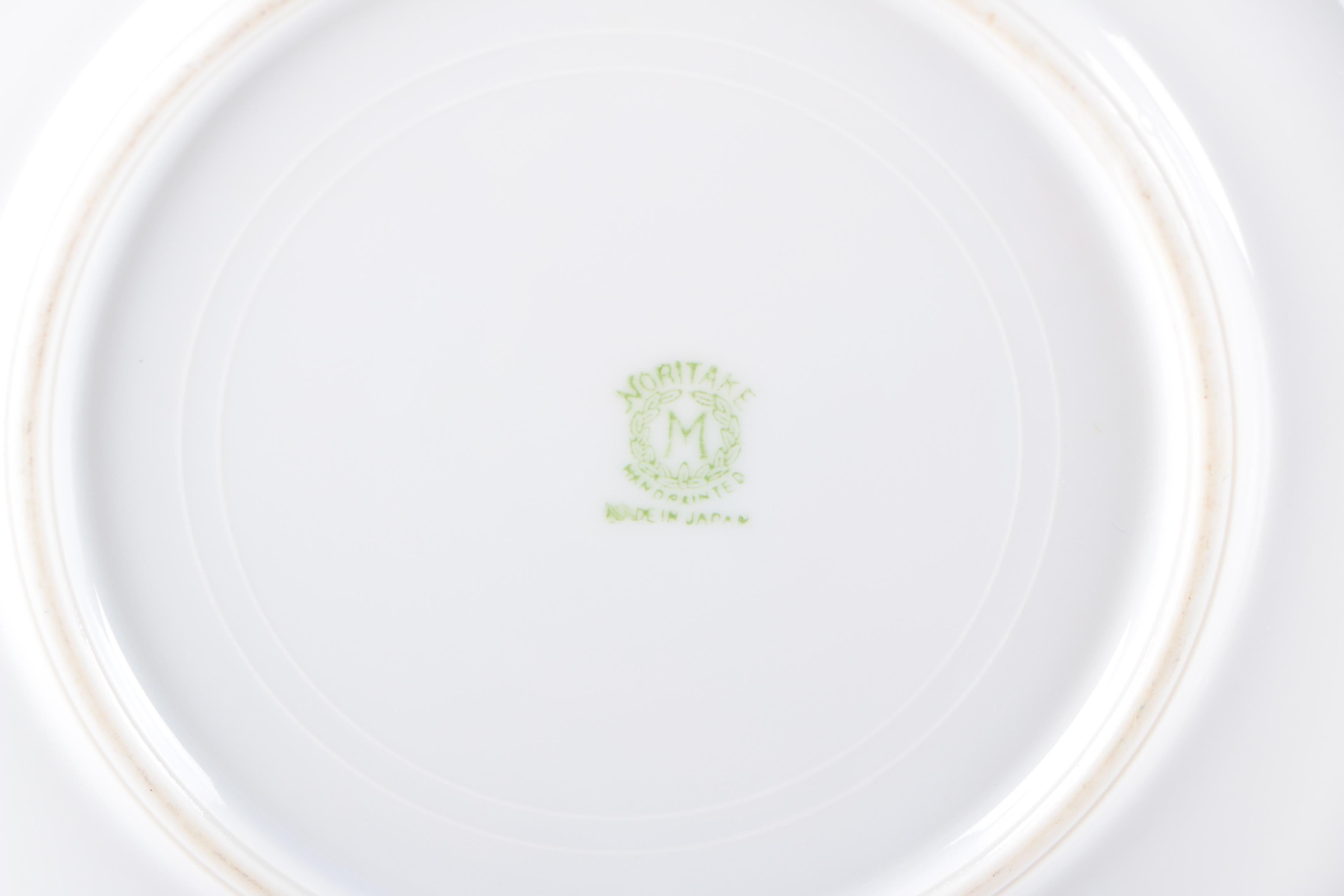 Vintage Hand-Painted Haviland and Noritake Porcelain Plates