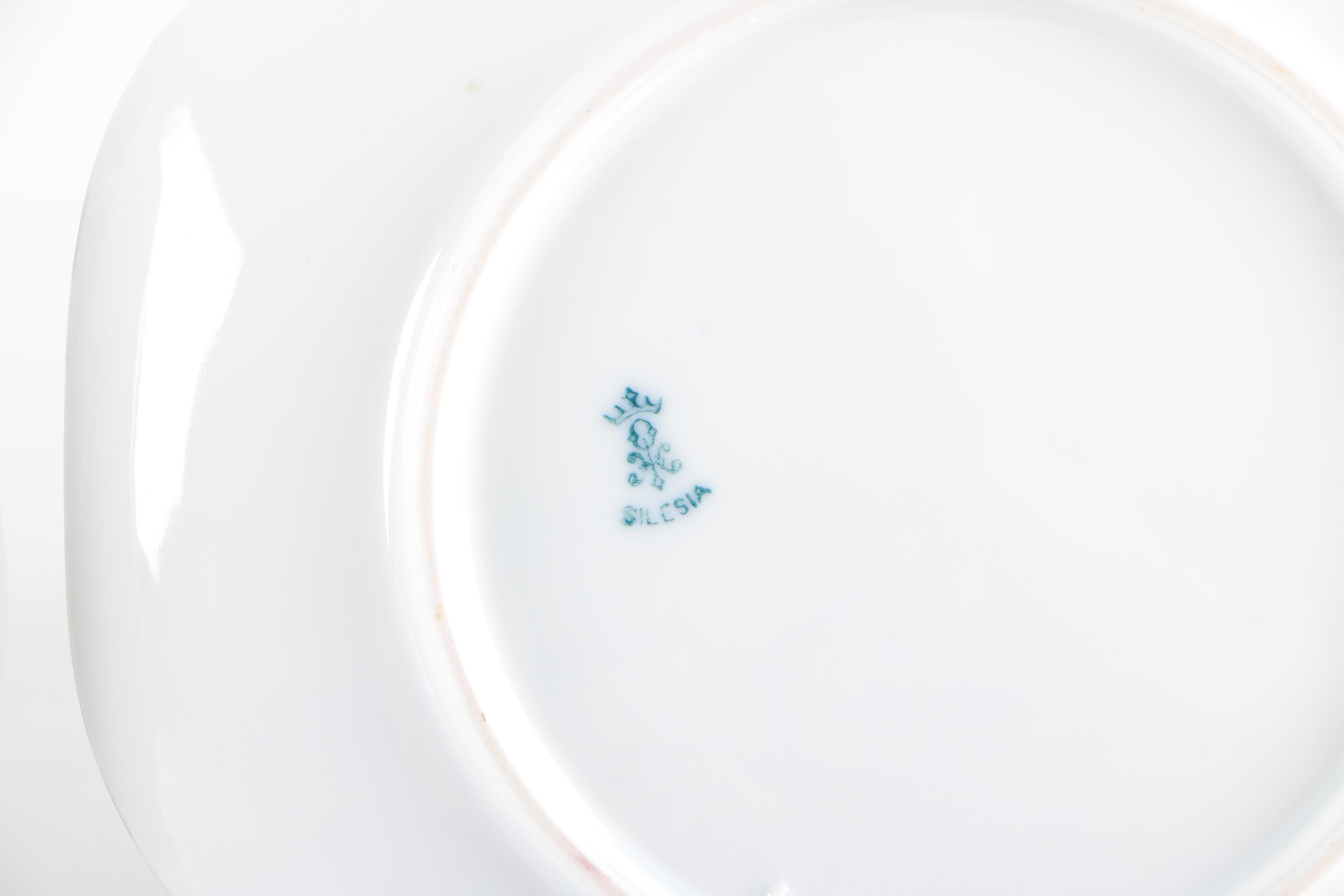 Vintage Hand-Painted Haviland and Noritake Porcelain Plates