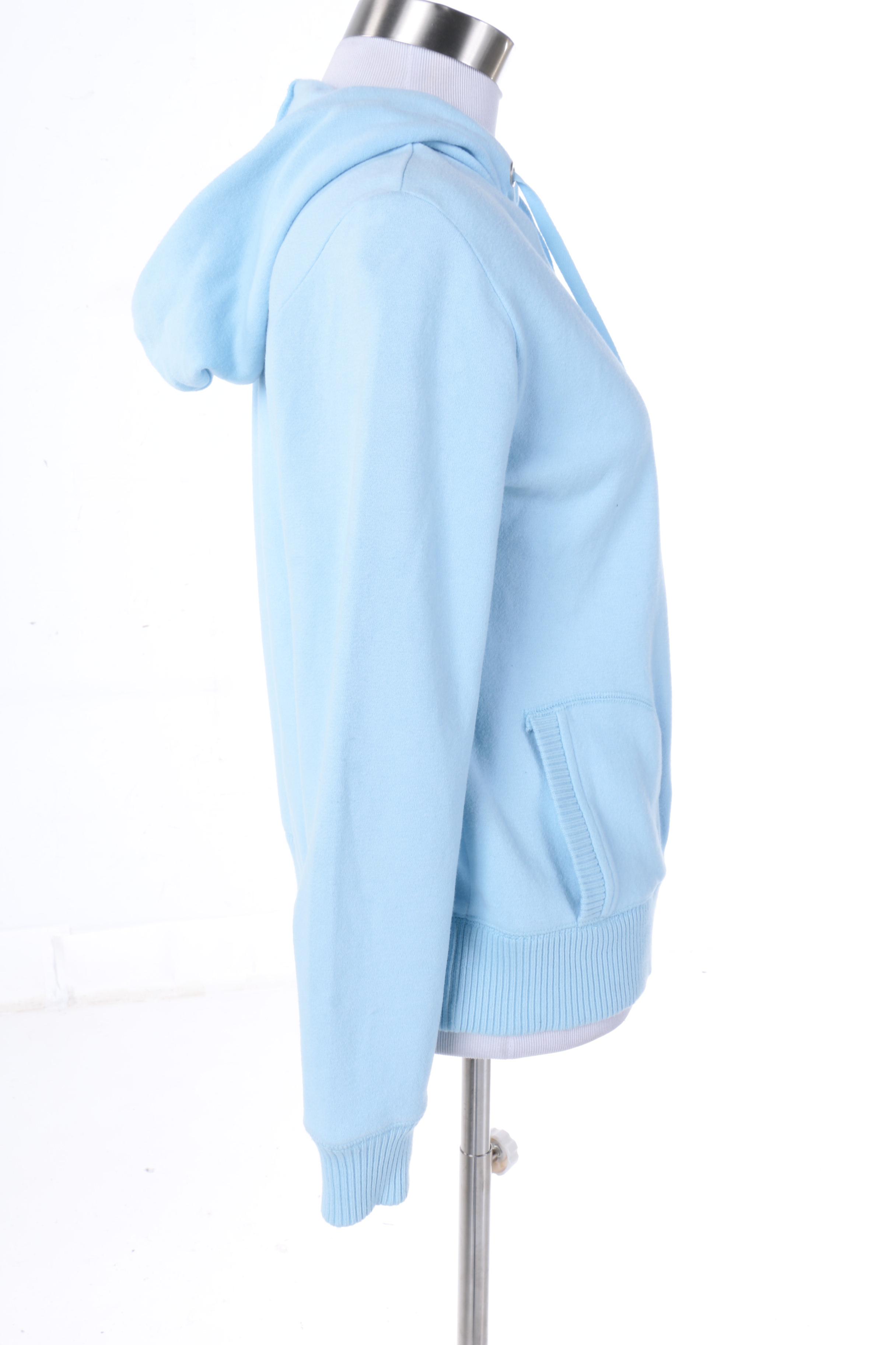 Tory Burch Zip-Up Cotton Blend Hoodie