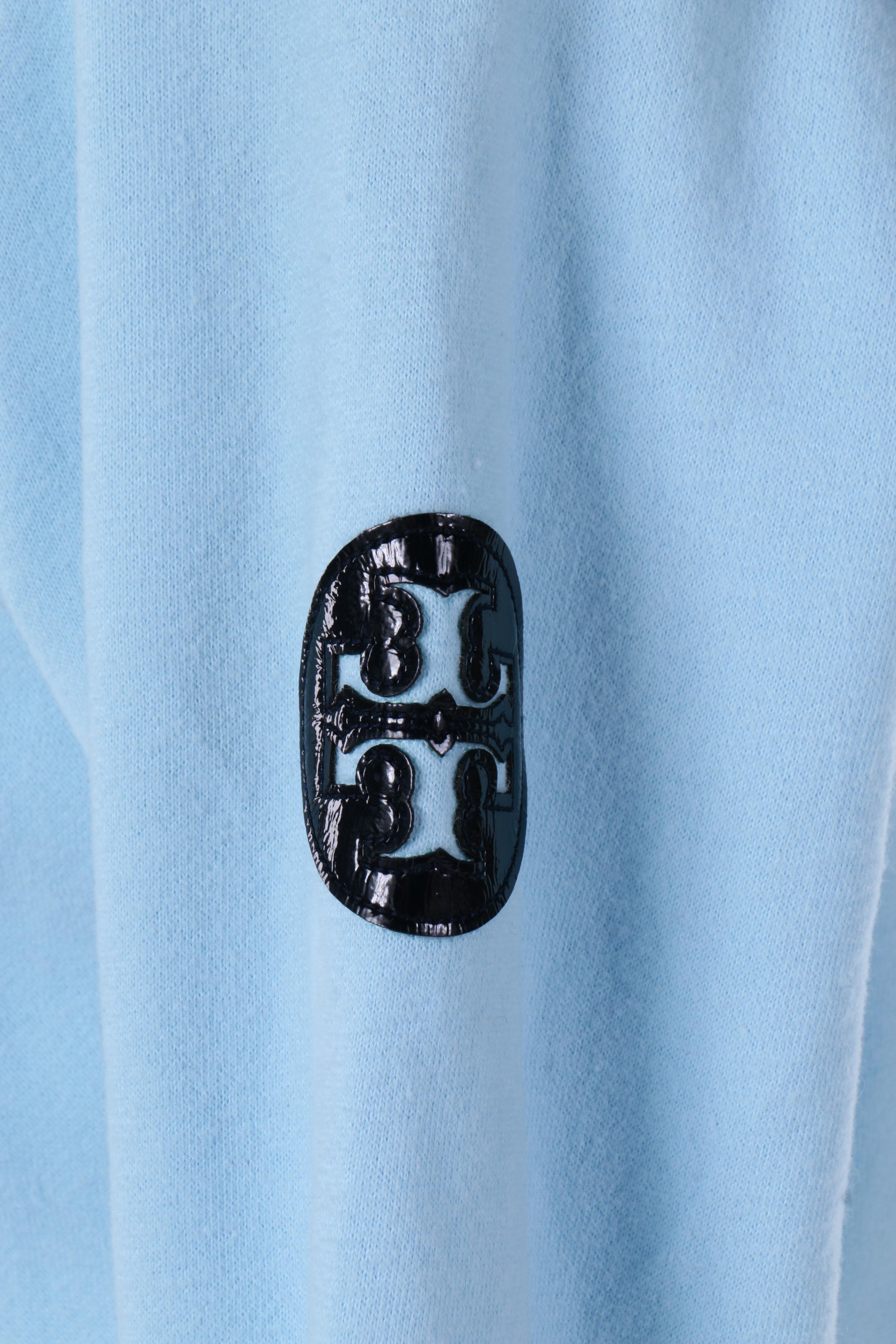 Tory Burch Zip-Up Cotton Blend Hoodie
