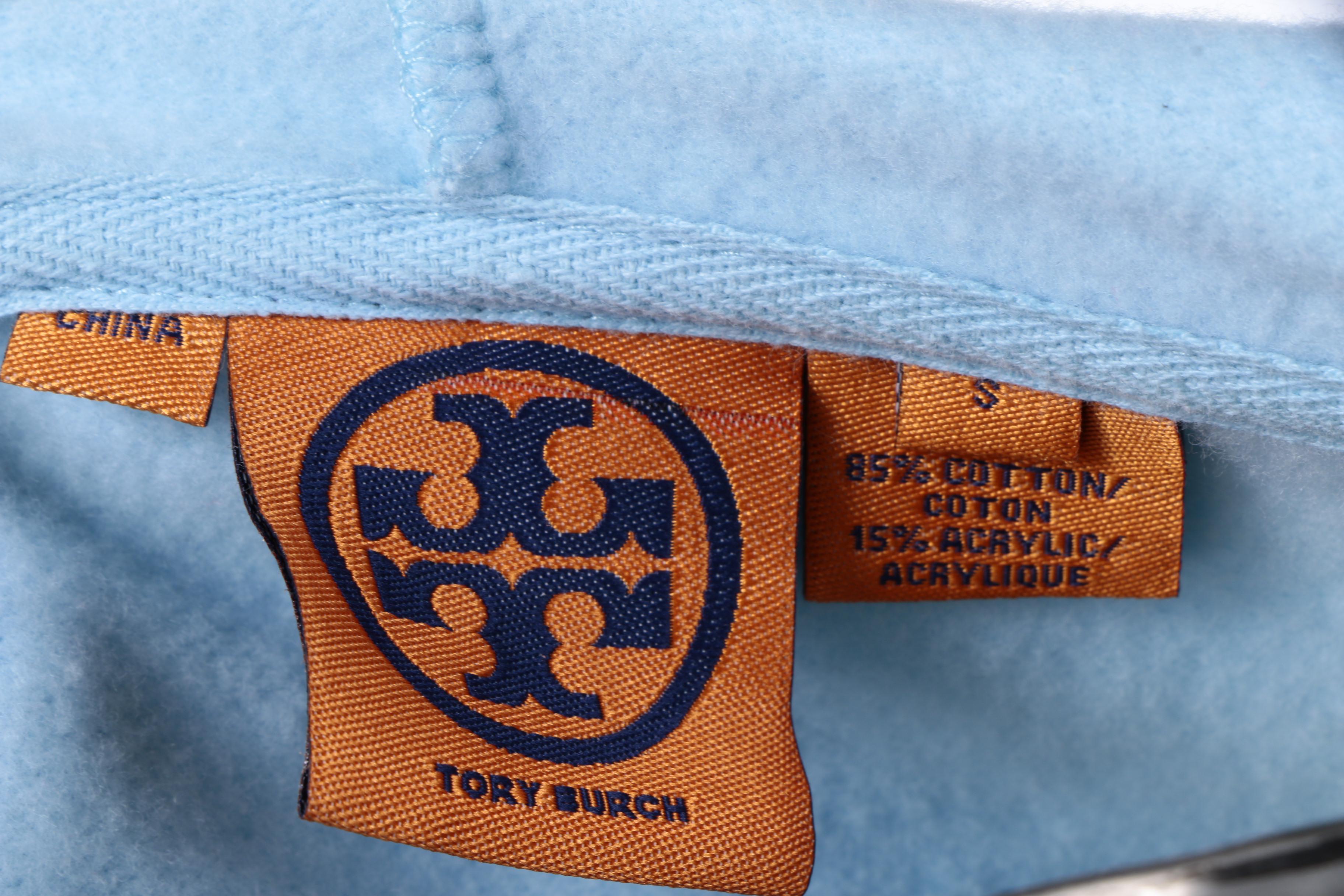 Tory Burch Zip-Up Cotton Blend Hoodie