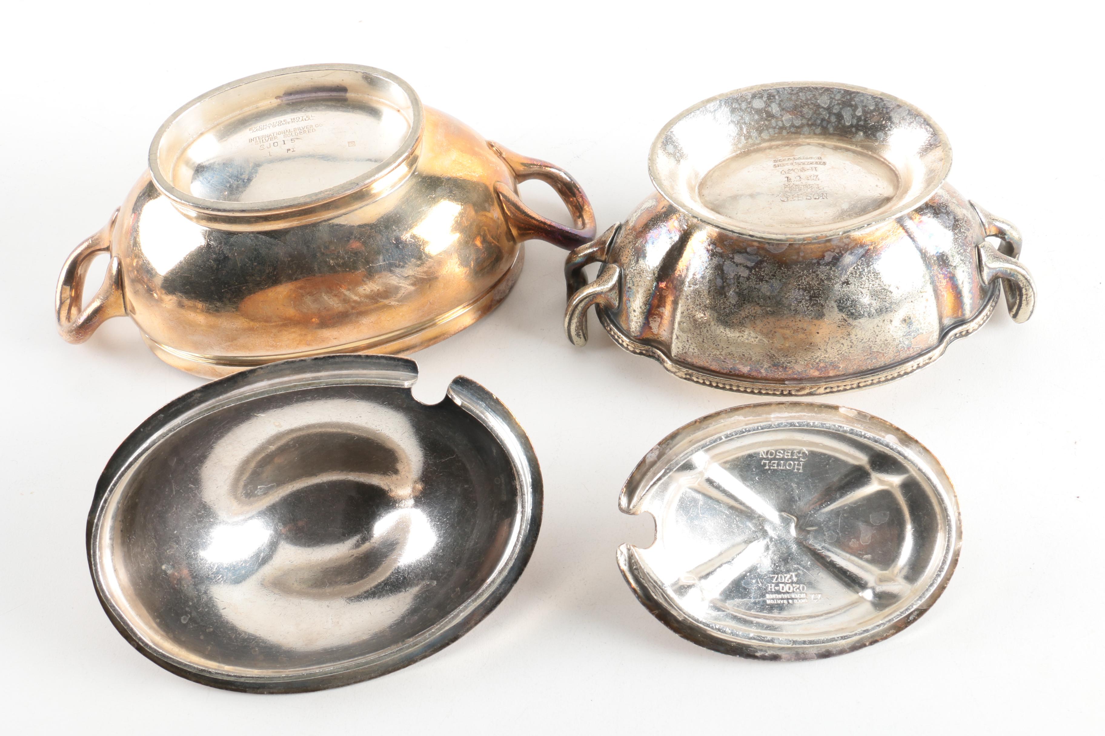 Hotel Silver Plate Hollowware Including Reed & Barton "Mayflower"