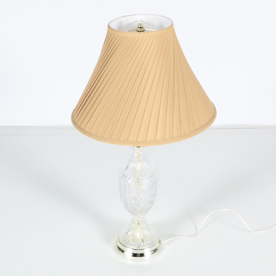 Traditional Cut Glass Table Lamp