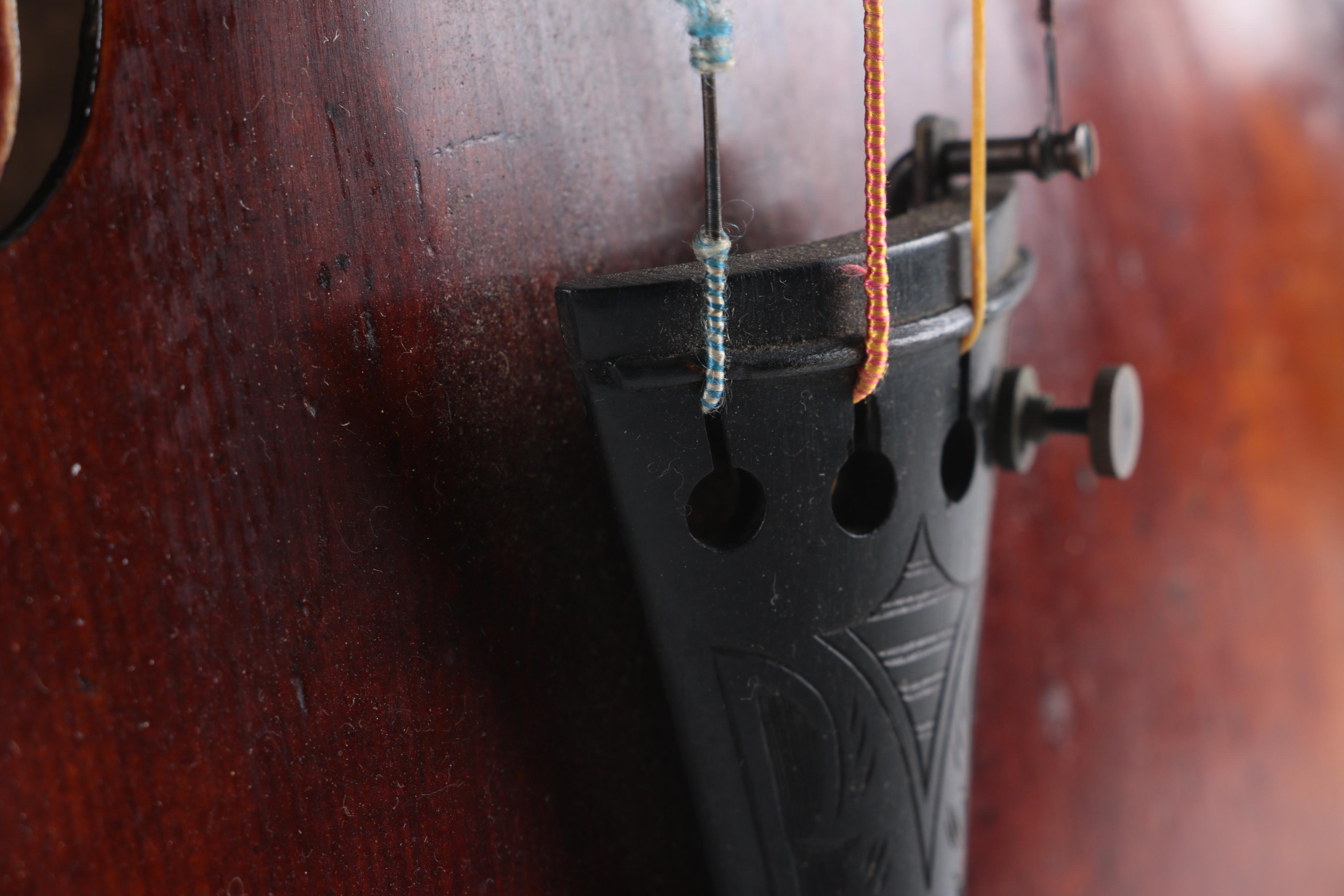 Antique "Head Fiddle" Violin after Derazey and Duiffopruggar