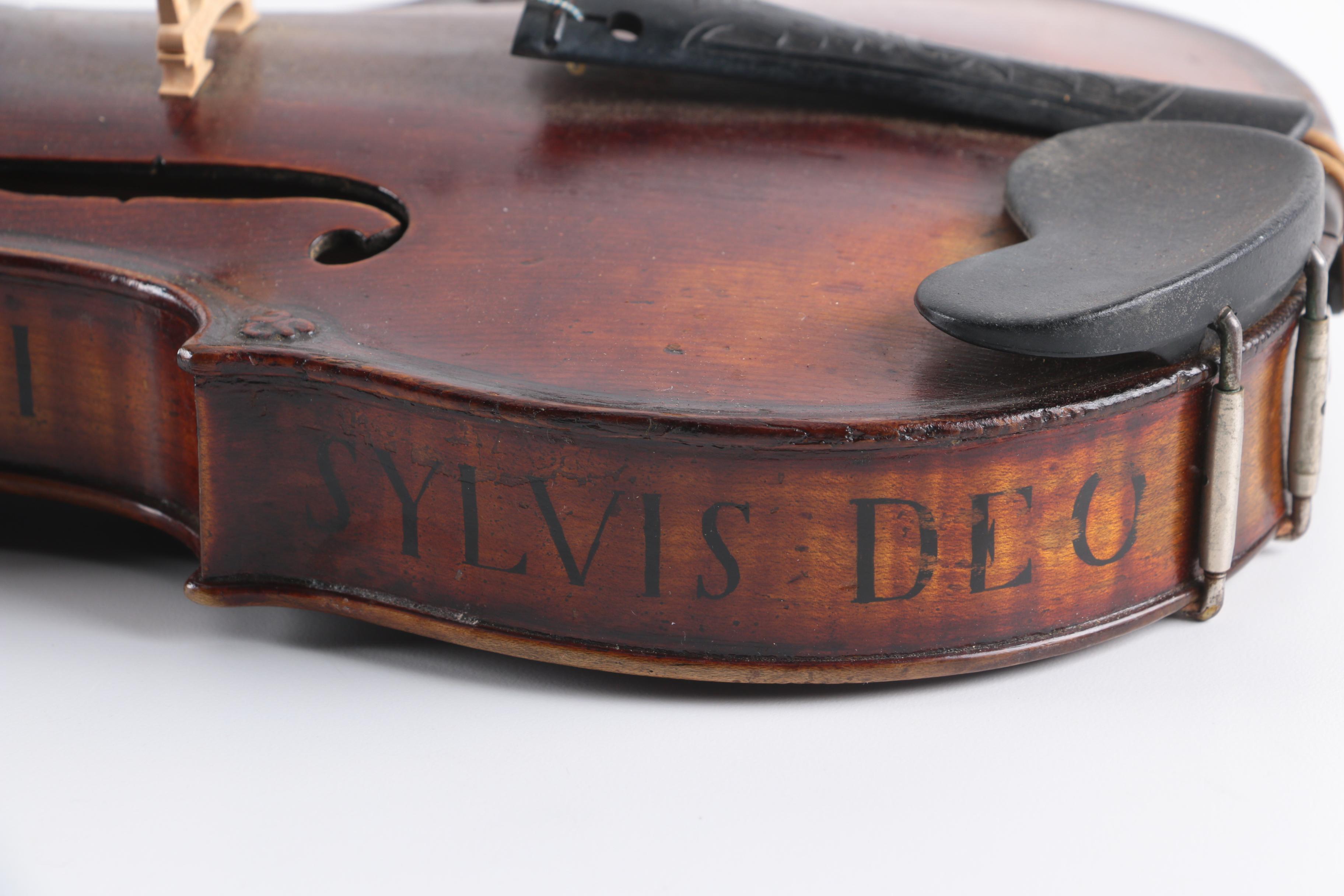 Antique "Head Fiddle" Violin after Derazey and Duiffopruggar
