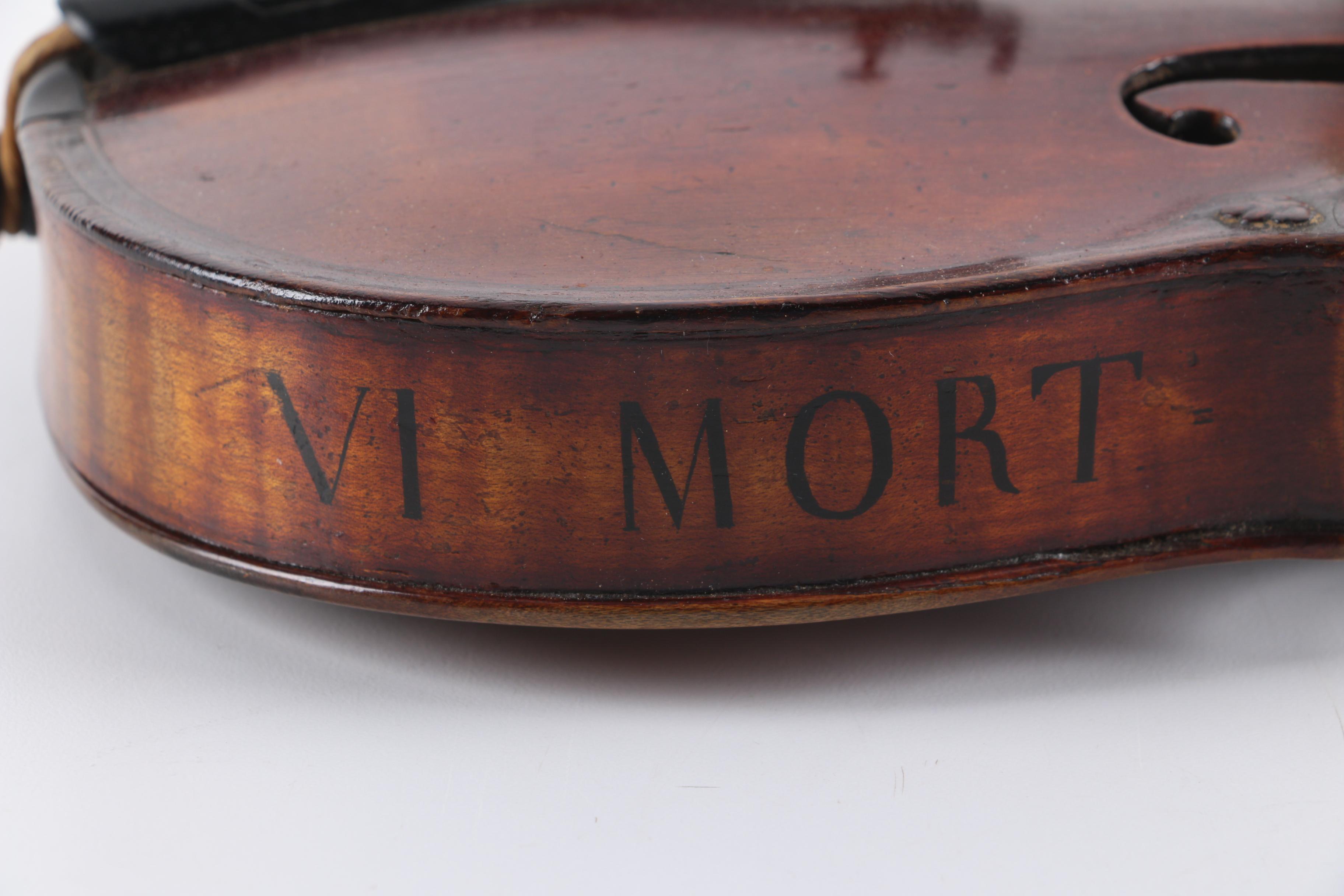 Antique "Head Fiddle" Violin after Derazey and Duiffopruggar