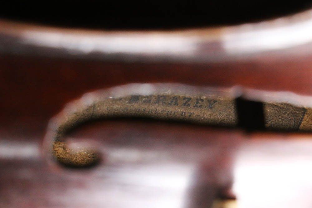 Antique "Head Fiddle" Violin after Derazey and Duiffopruggar
