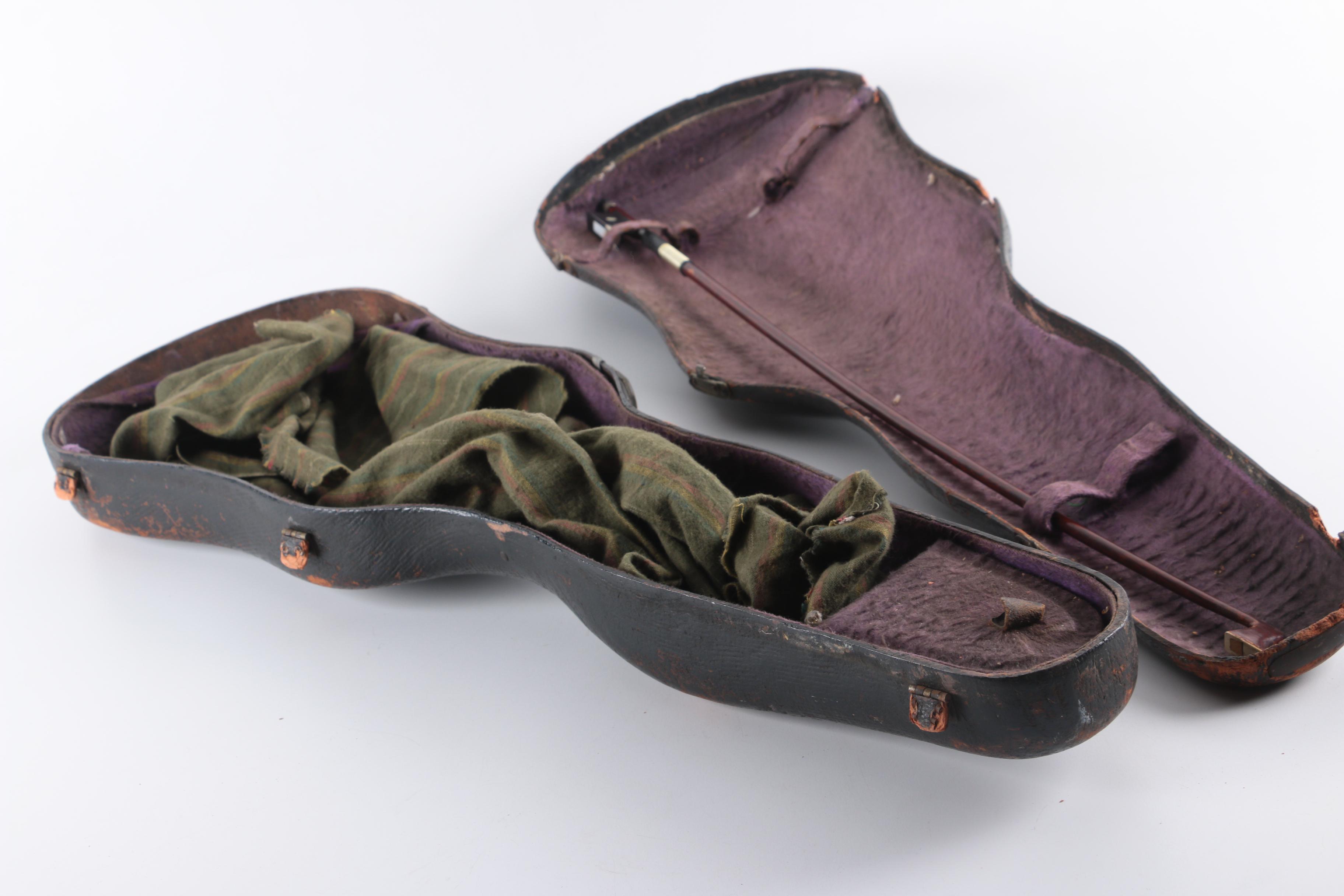 Antique "Head Fiddle" Violin after Derazey and Duiffopruggar