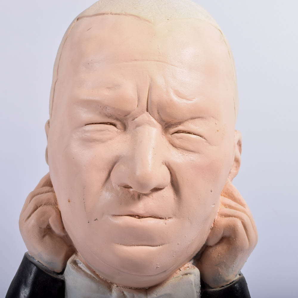 Vintage Esco Chalkware Three Stooges Statues