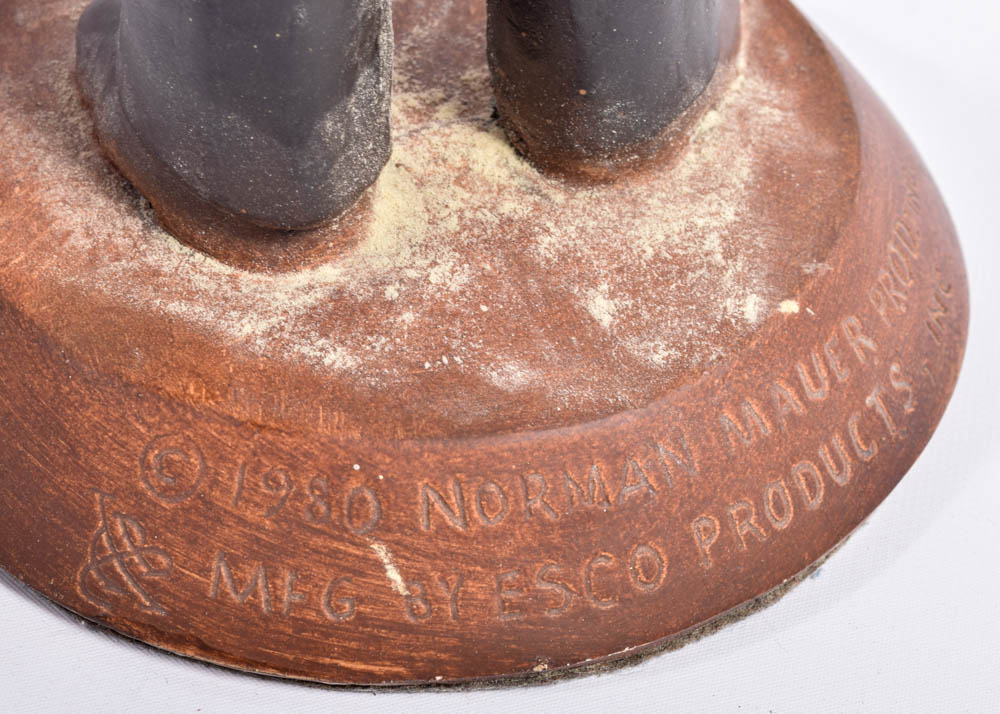 Vintage Esco Chalkware Three Stooges Statues