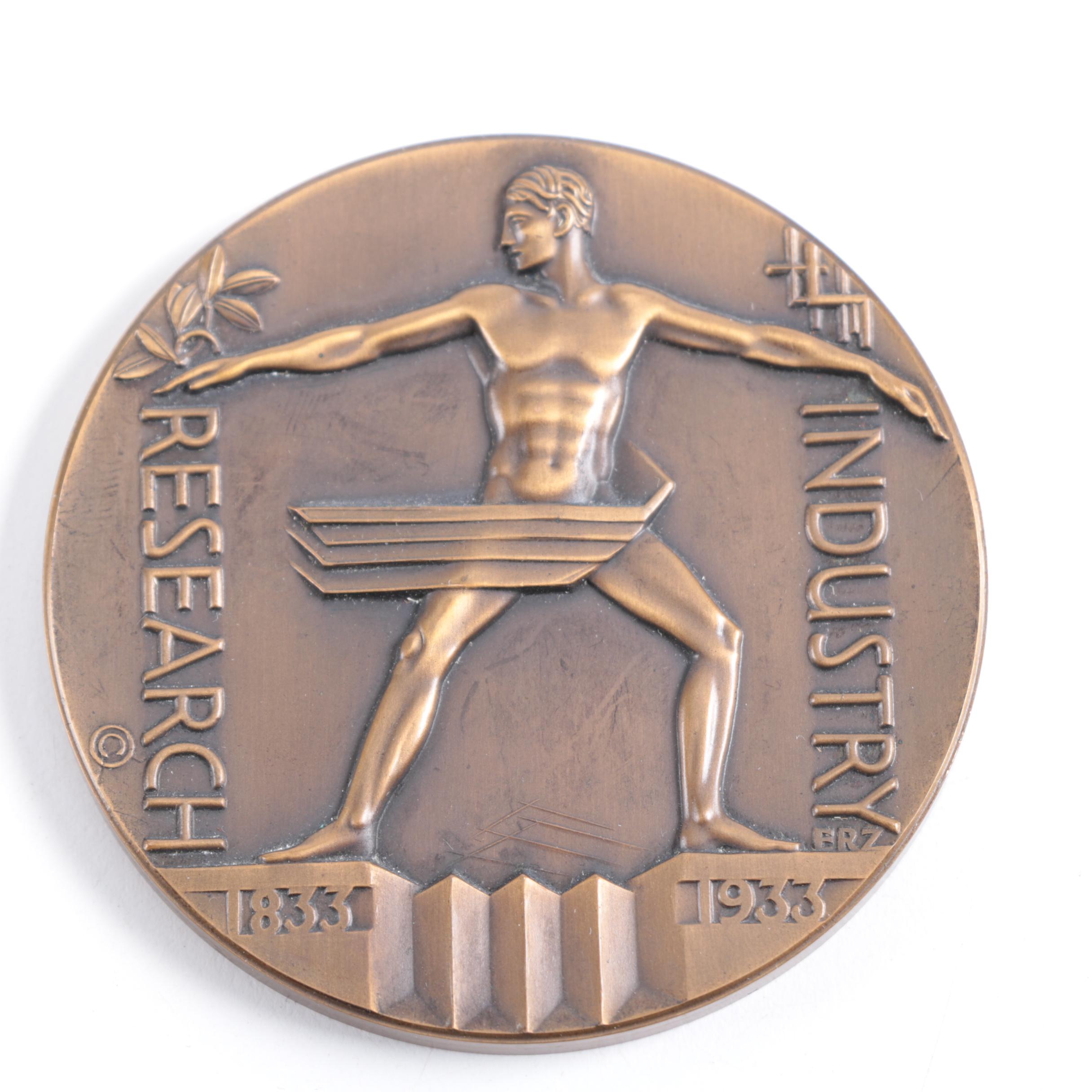 1933 Official Commemorative World's Fair Medal