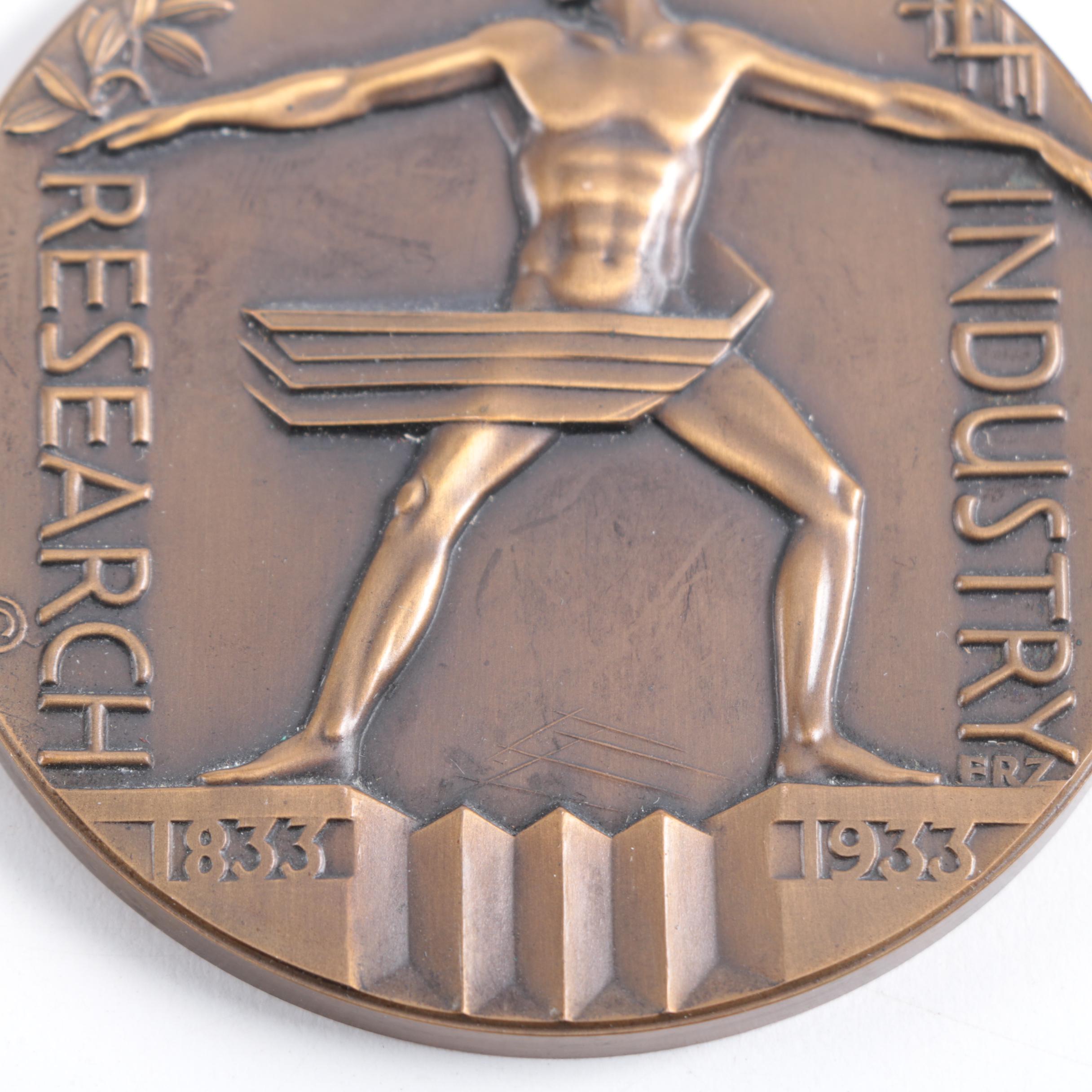 1933 Official Commemorative World's Fair Medal