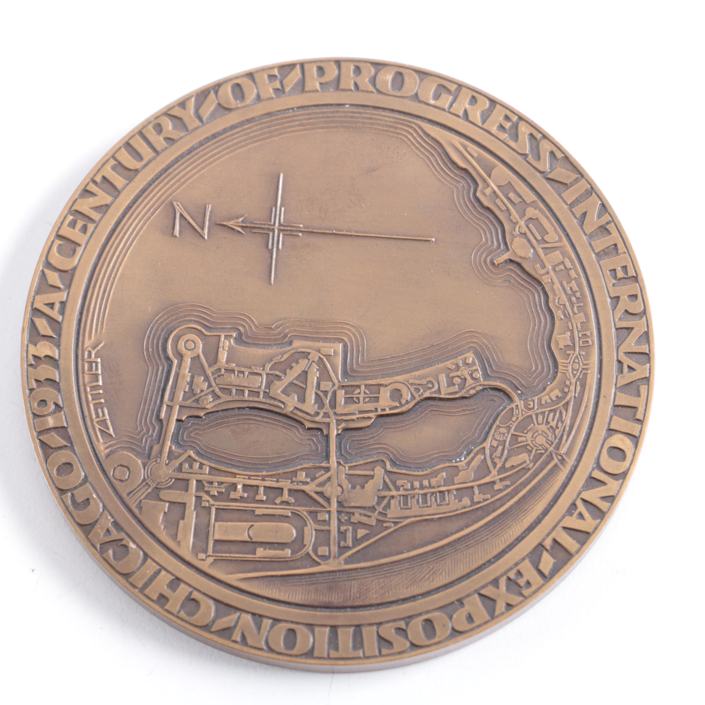 1933 Official Commemorative World's Fair Medal