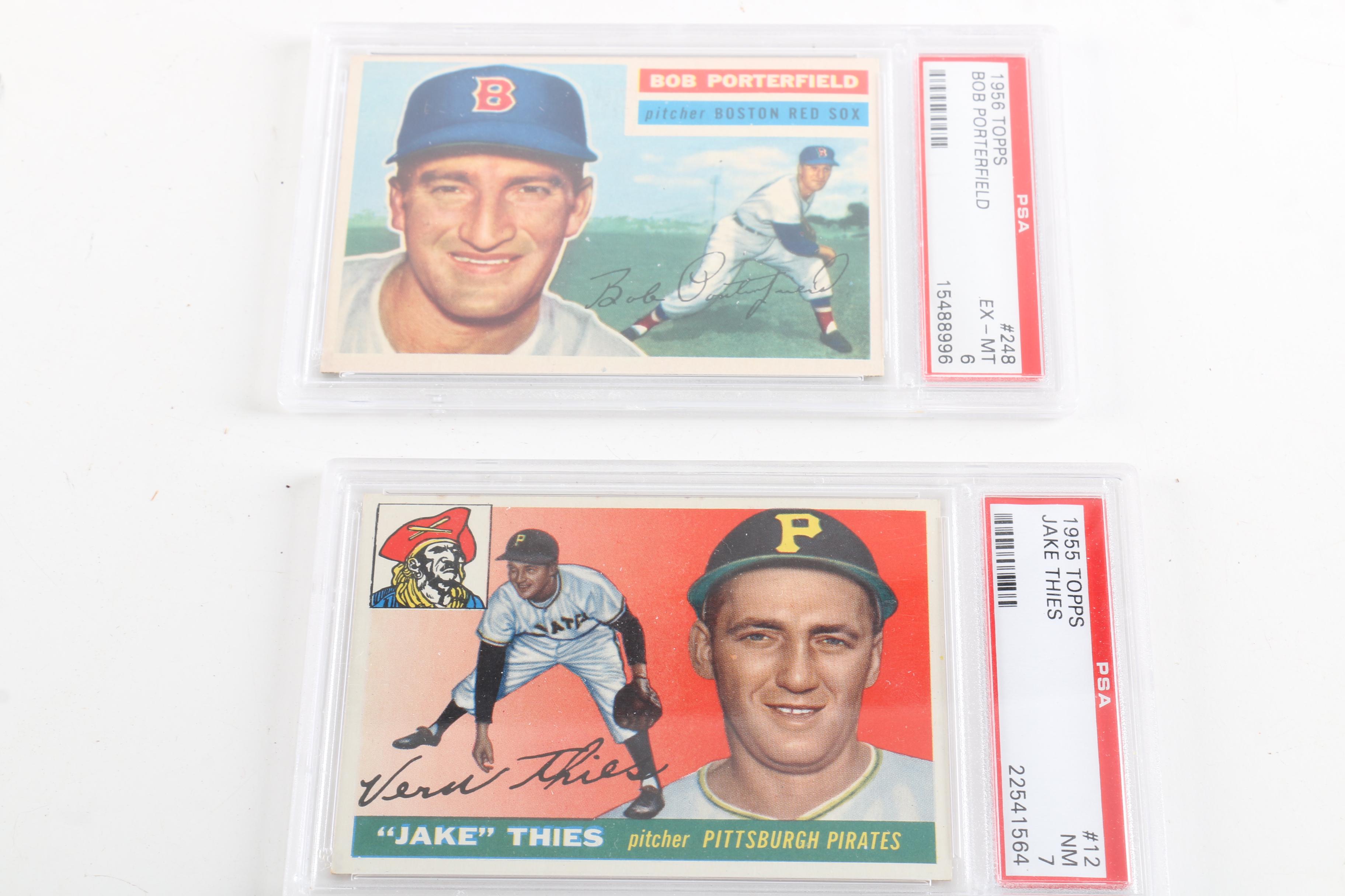 Vintage Baseball Cards Including Christy Mathewson and Bob Boyd