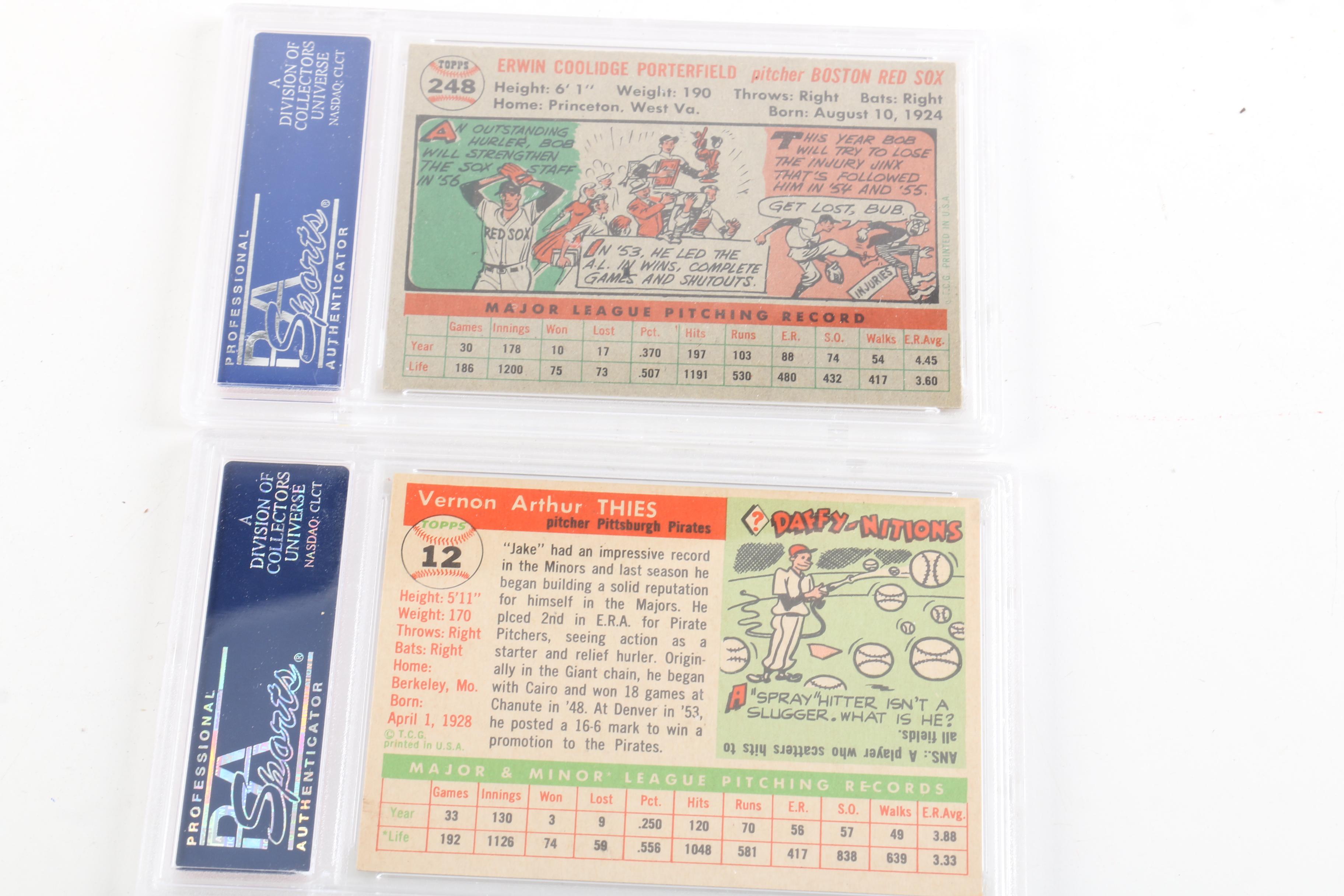 Vintage Baseball Cards Including Christy Mathewson and Bob Boyd