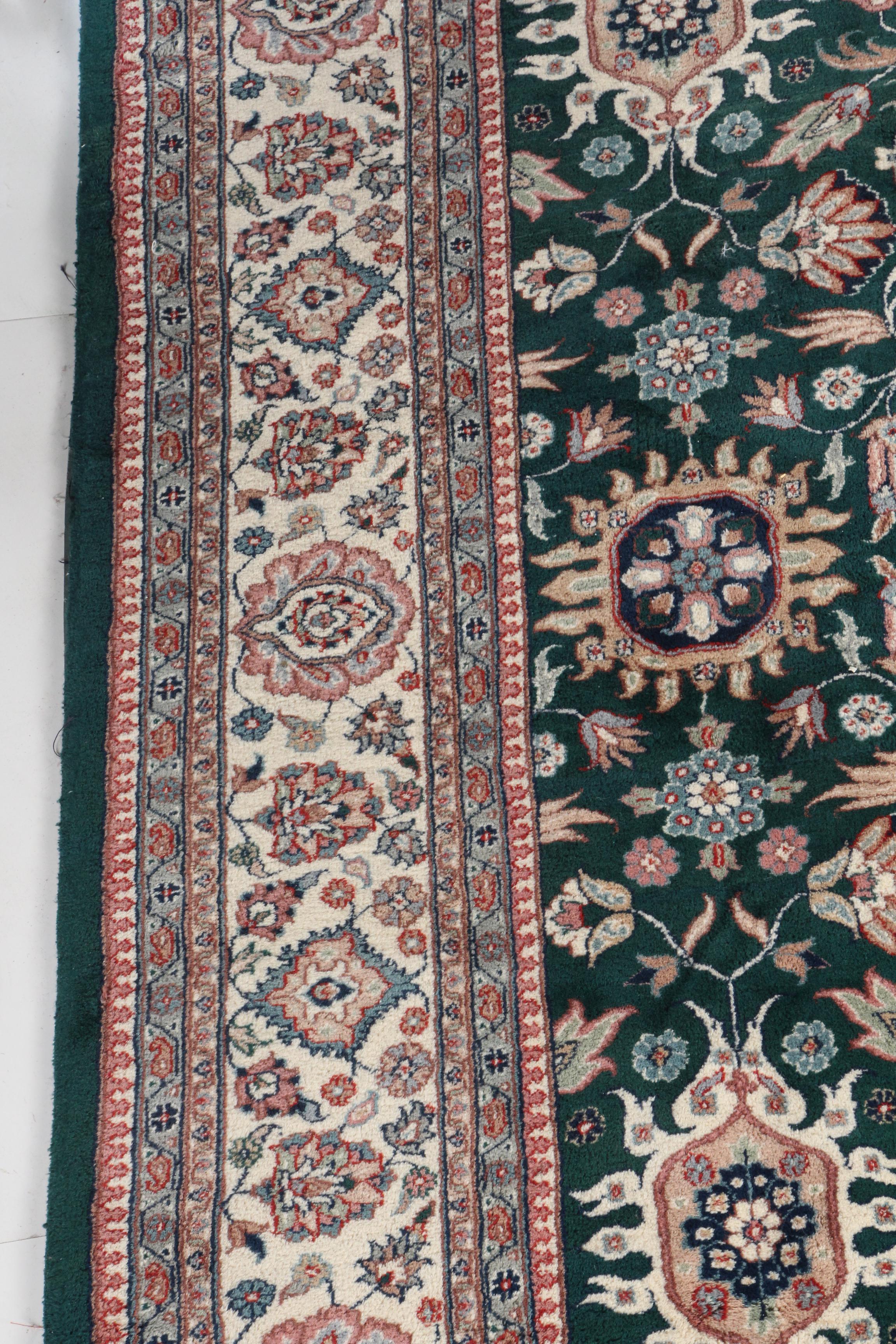 Large Hand-Knotted Indo-Persian "Kashan" Area Rug