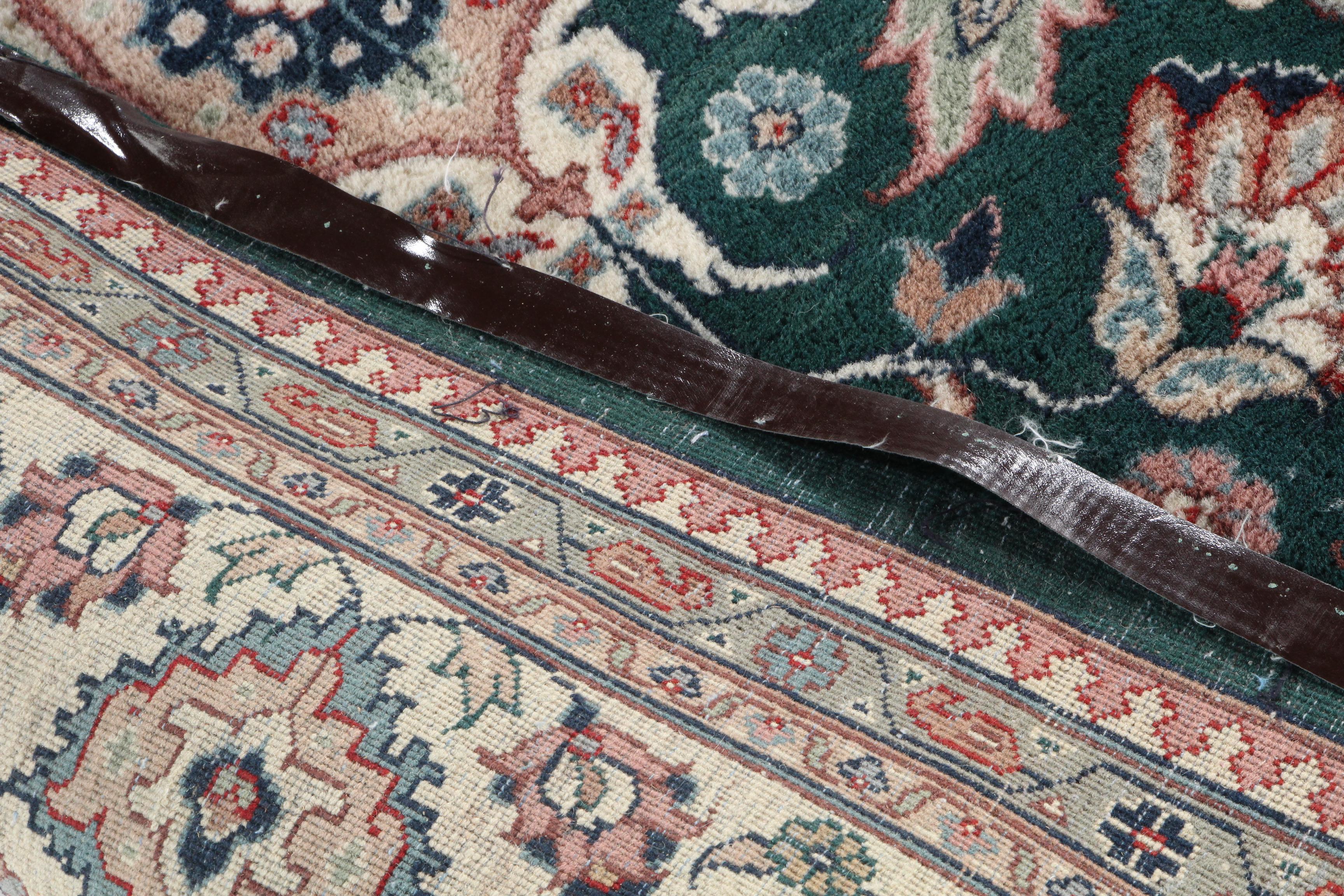 Large Hand-Knotted Indo-Persian "Kashan" Area Rug